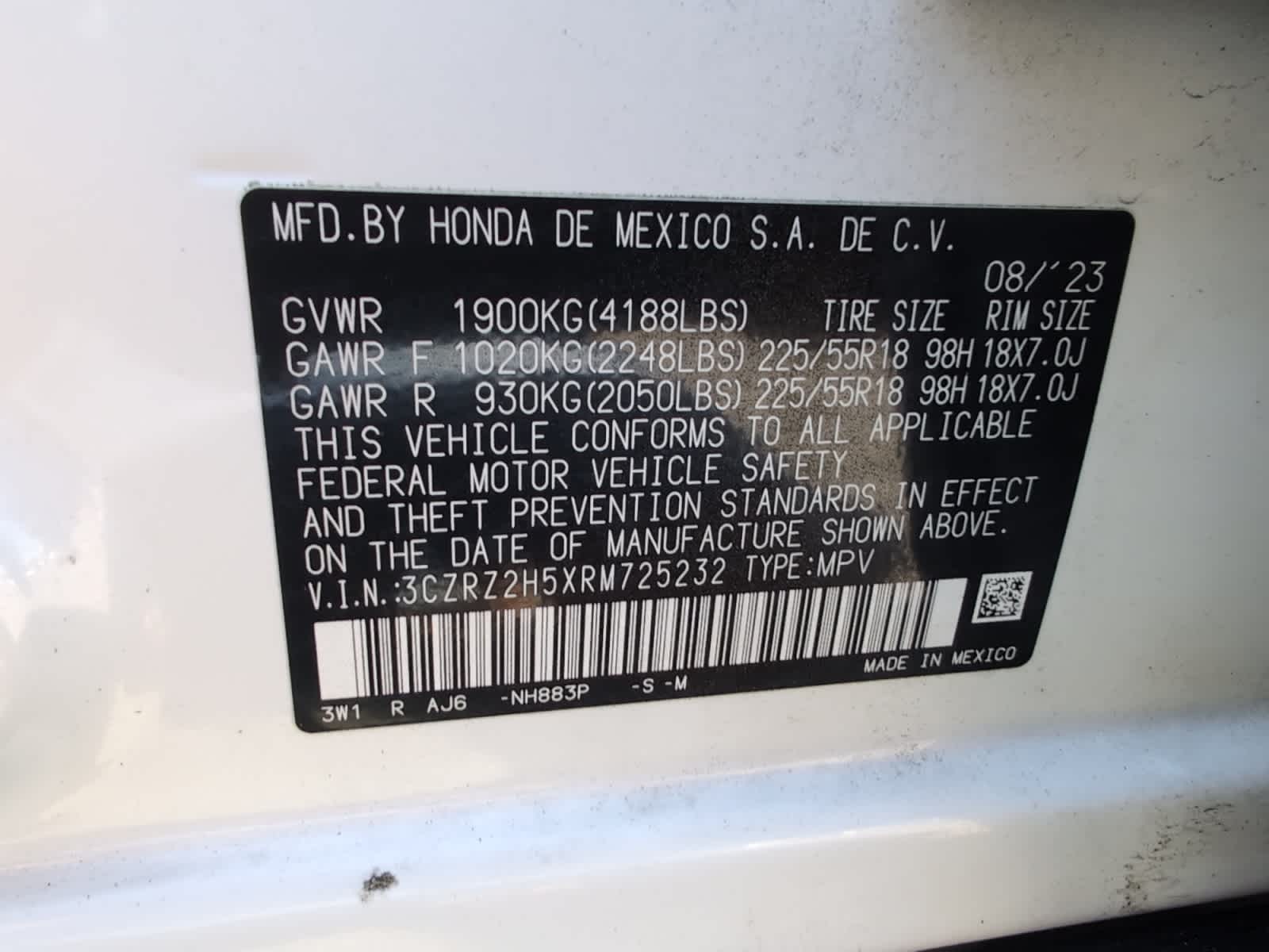 used 2024 Honda HR-V car, priced at $25,398