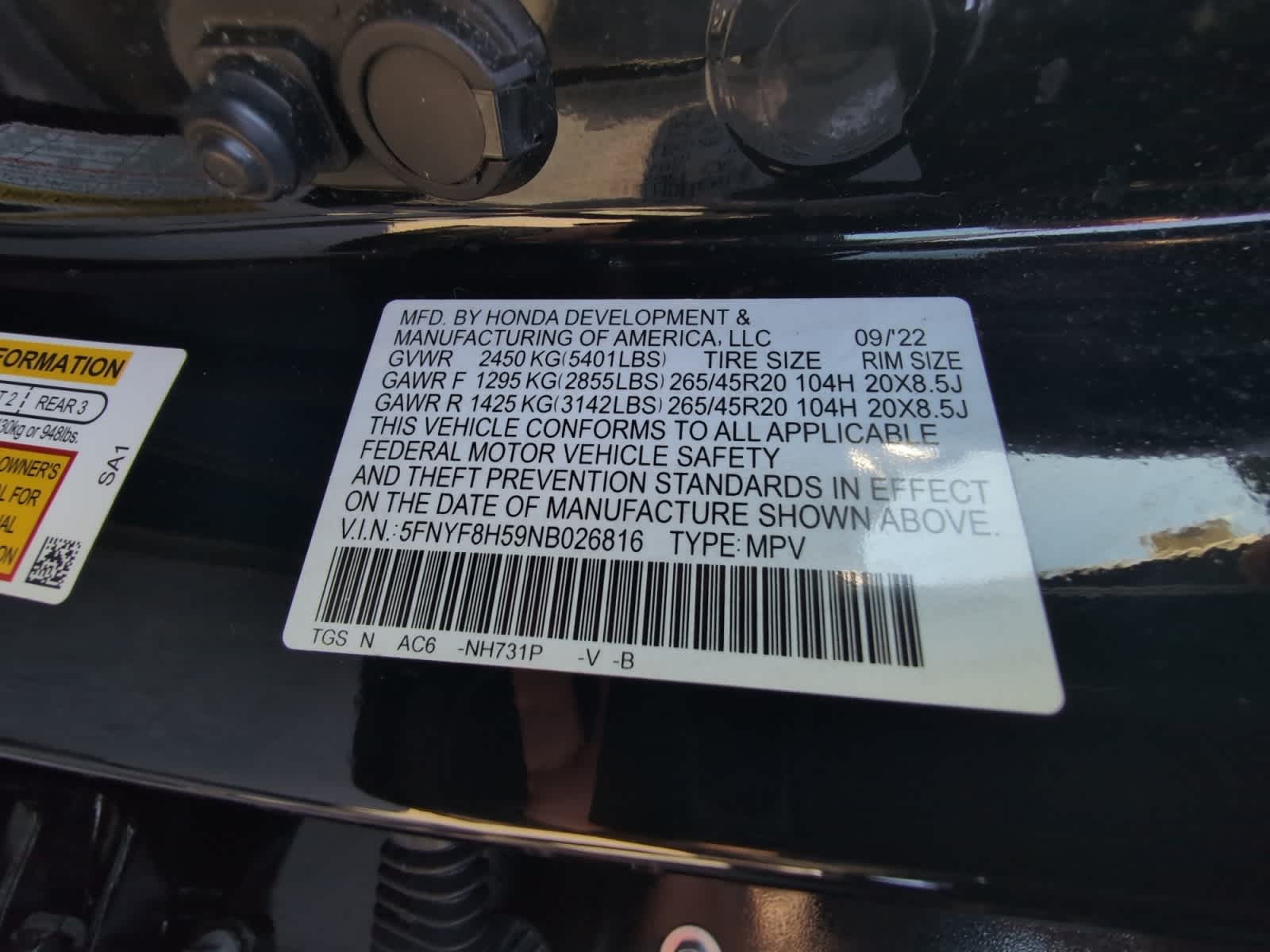 used 2022 Honda Passport car, priced at $28,998