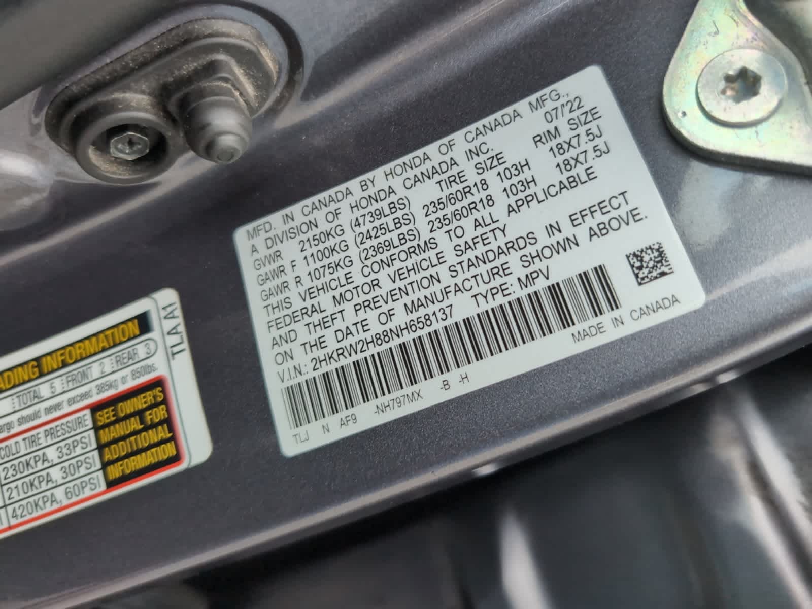 used 2022 Honda CR-V car, priced at $29,498