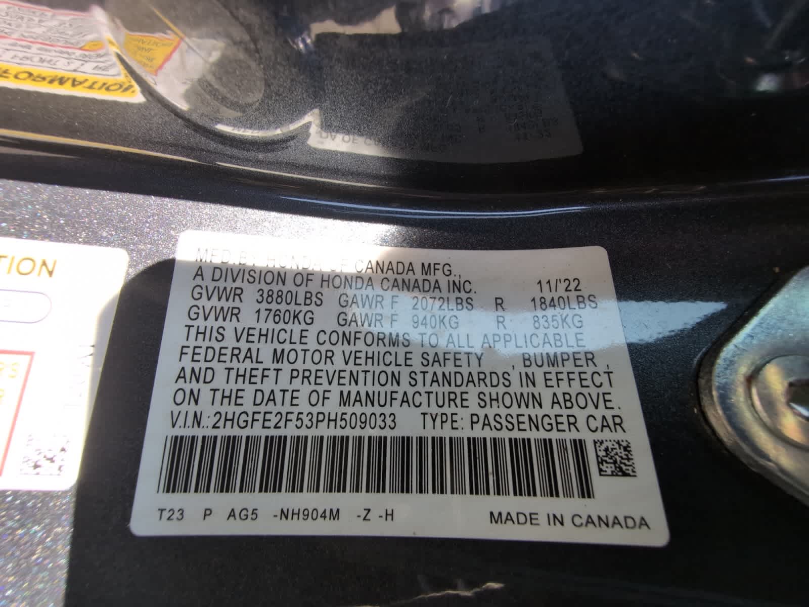 used 2023 Honda Civic car, priced at $24,498