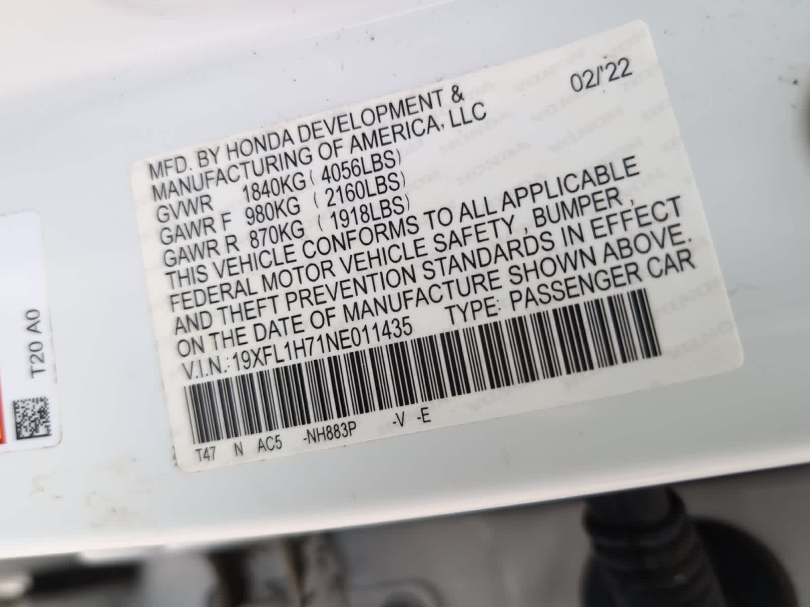 used 2022 Honda Civic car, priced at $20,998