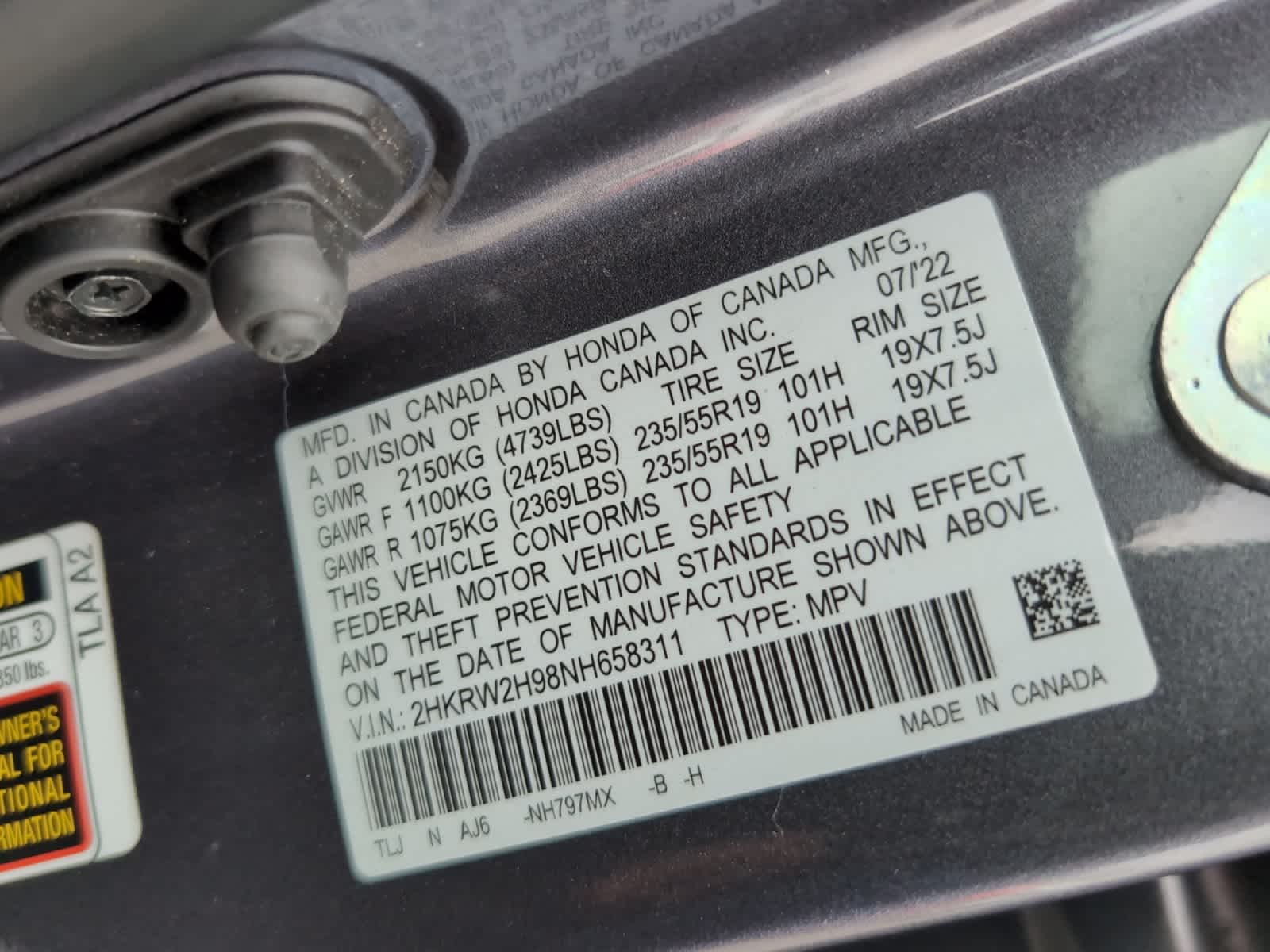 used 2022 Honda CR-V car, priced at $30,998