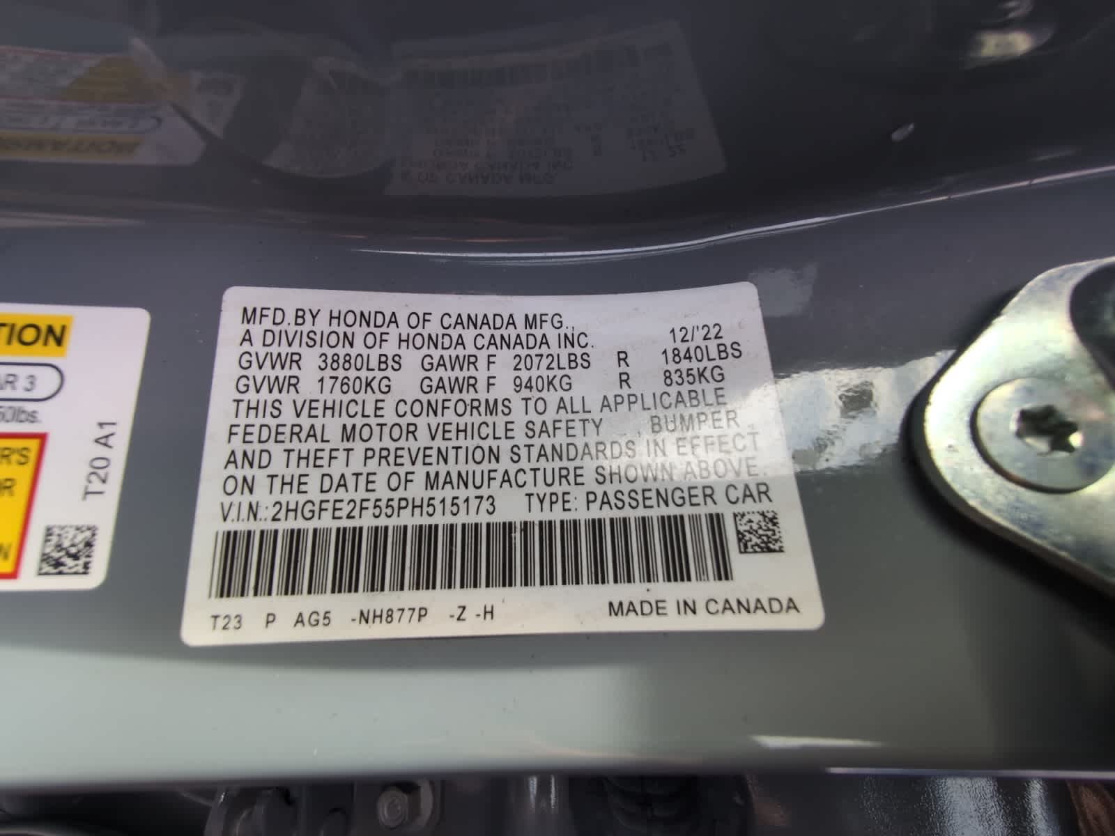 used 2023 Honda Civic car, priced at $24,898