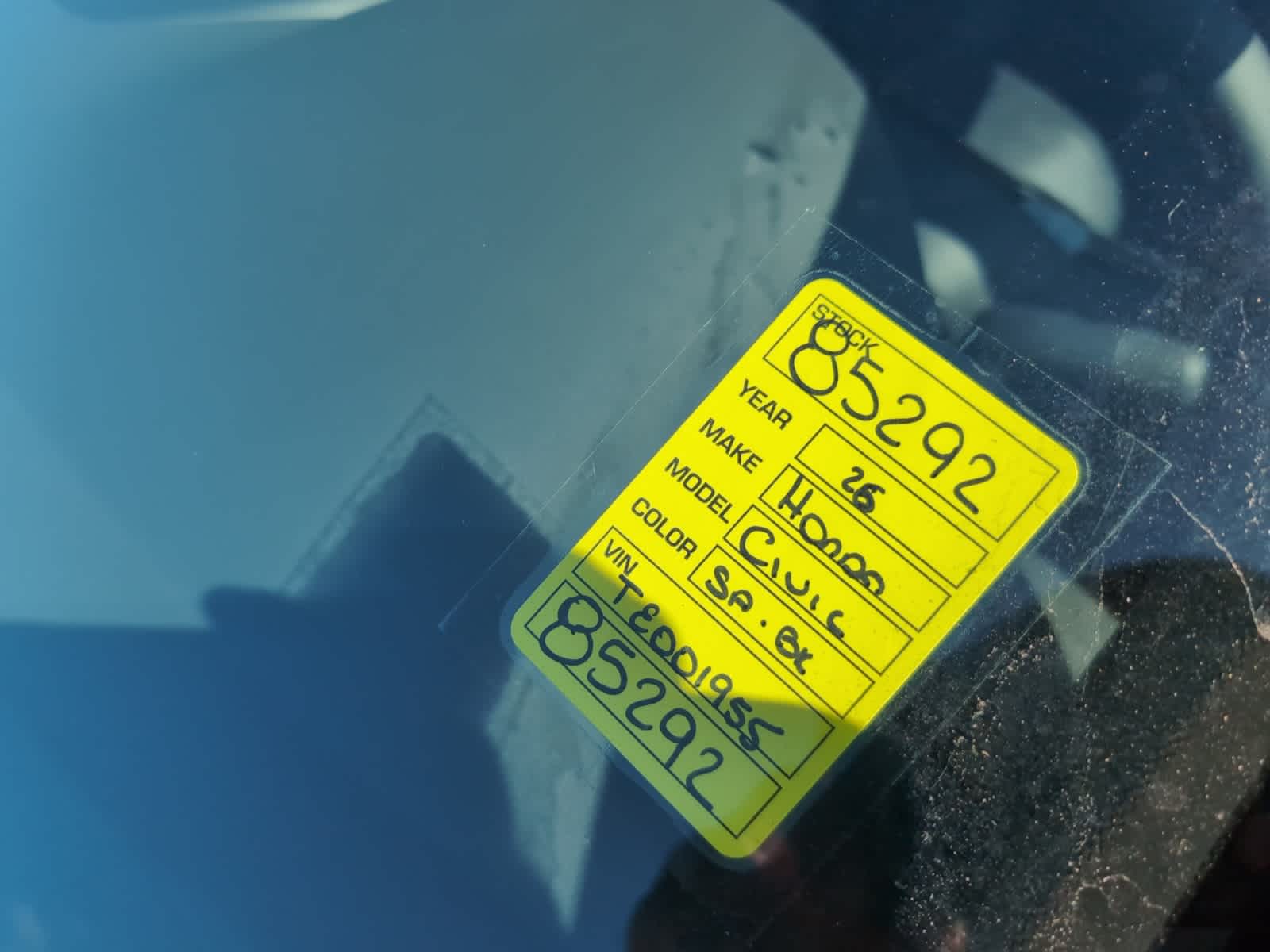new 2026 Honda Civic car, priced at $28,990
