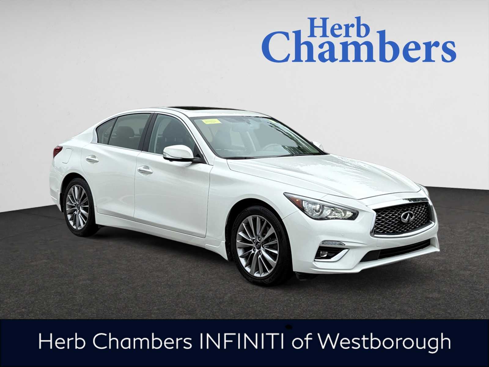 used 2022 INFINITI Q50 car, priced at $27,698