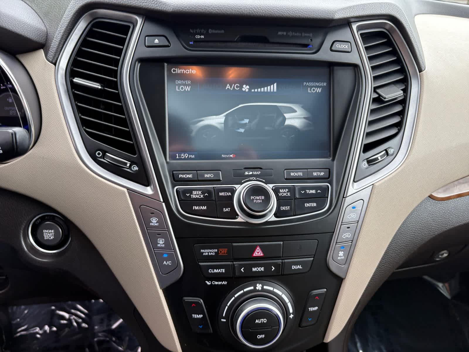 used 2016 Hyundai Santa Fe car, priced at $13,698