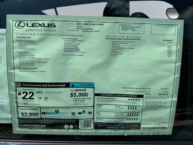 new 2025 Lexus IS car