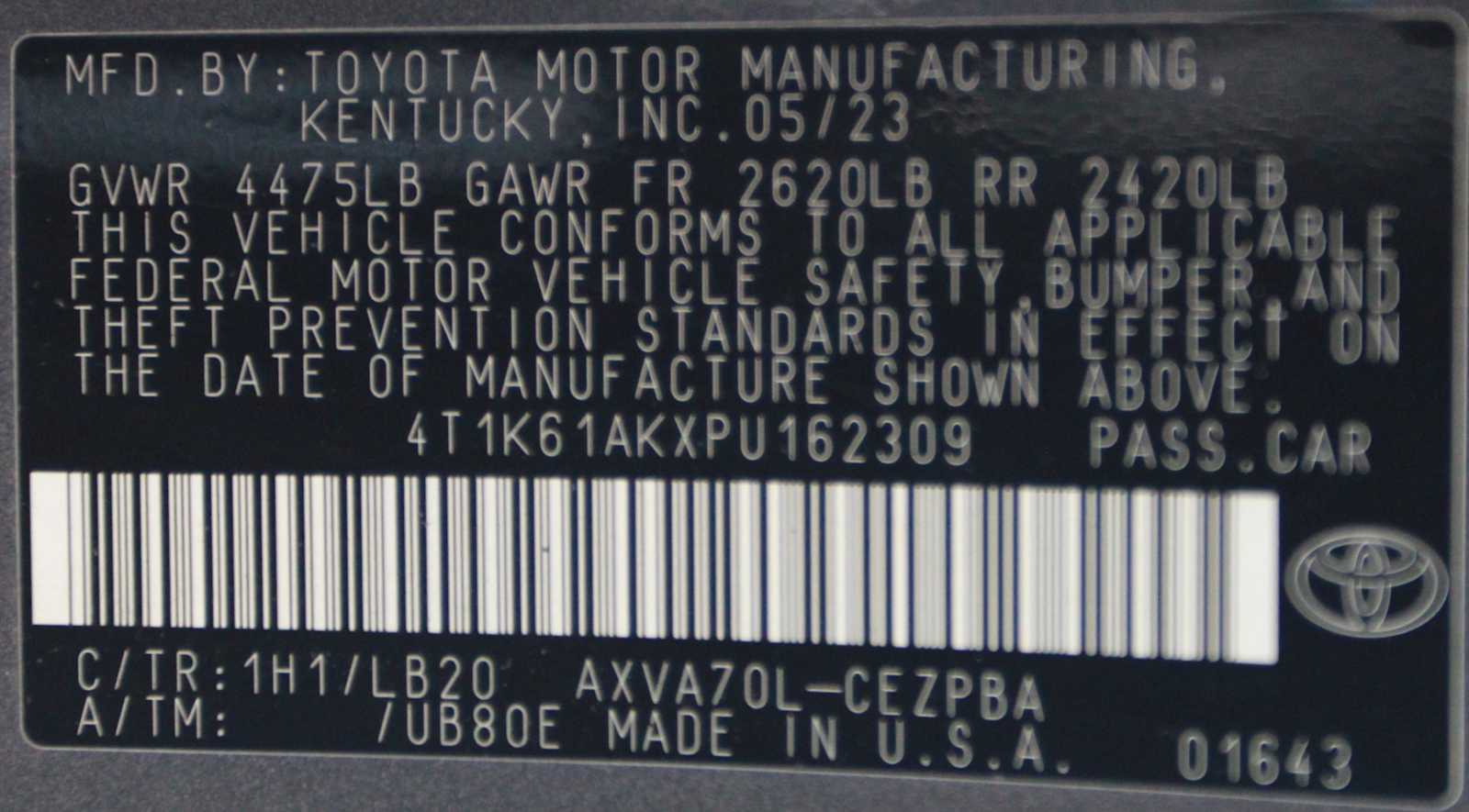 used 2023 Toyota Camry car, priced at $26,197