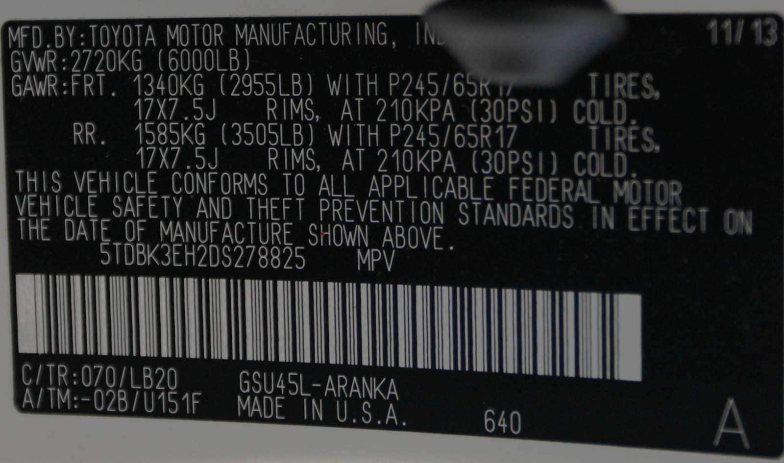 used 2013 Toyota Highlander car, priced at $14,497