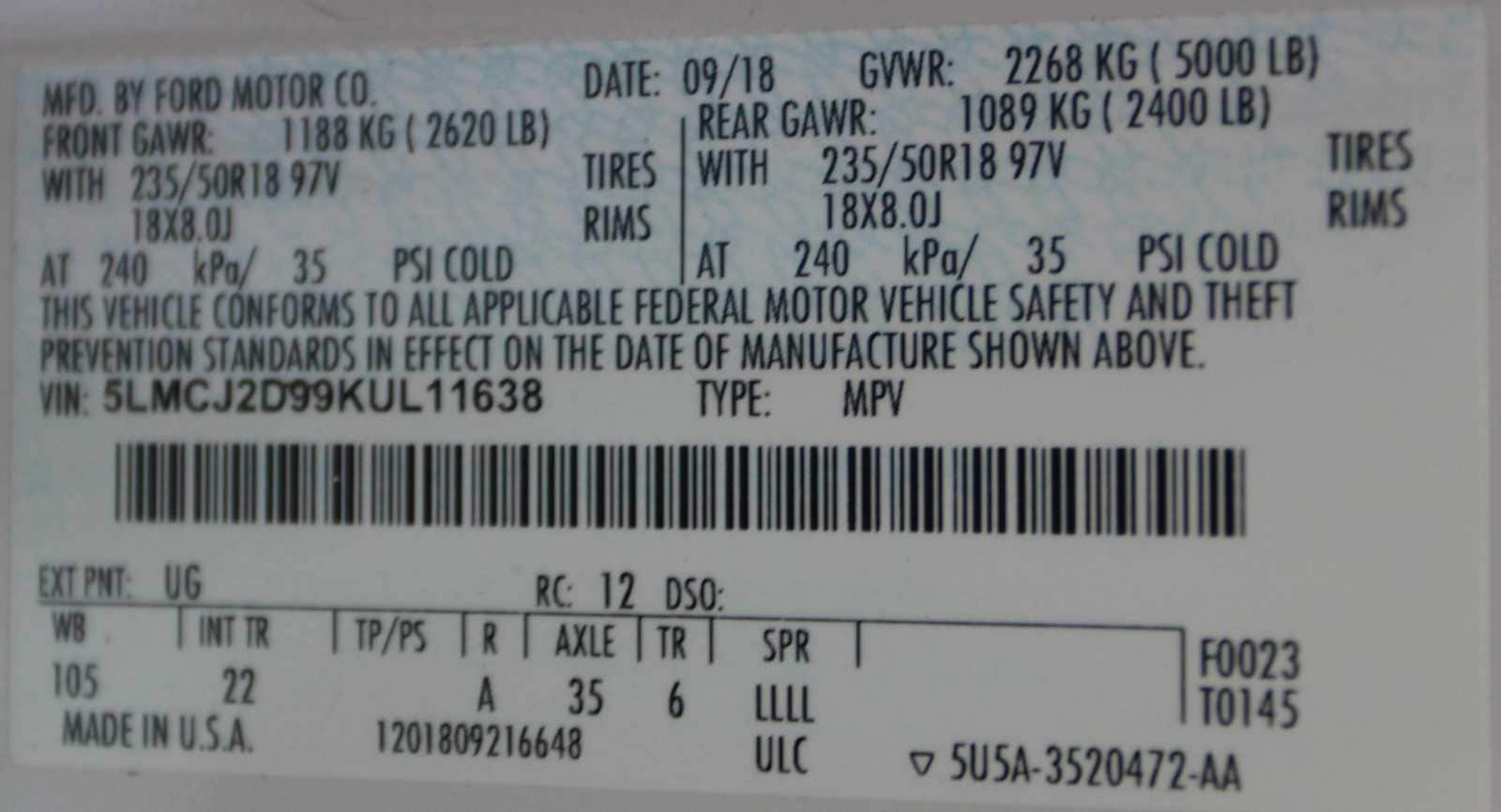 used 2019 Lincoln MKC car, priced at $20,497