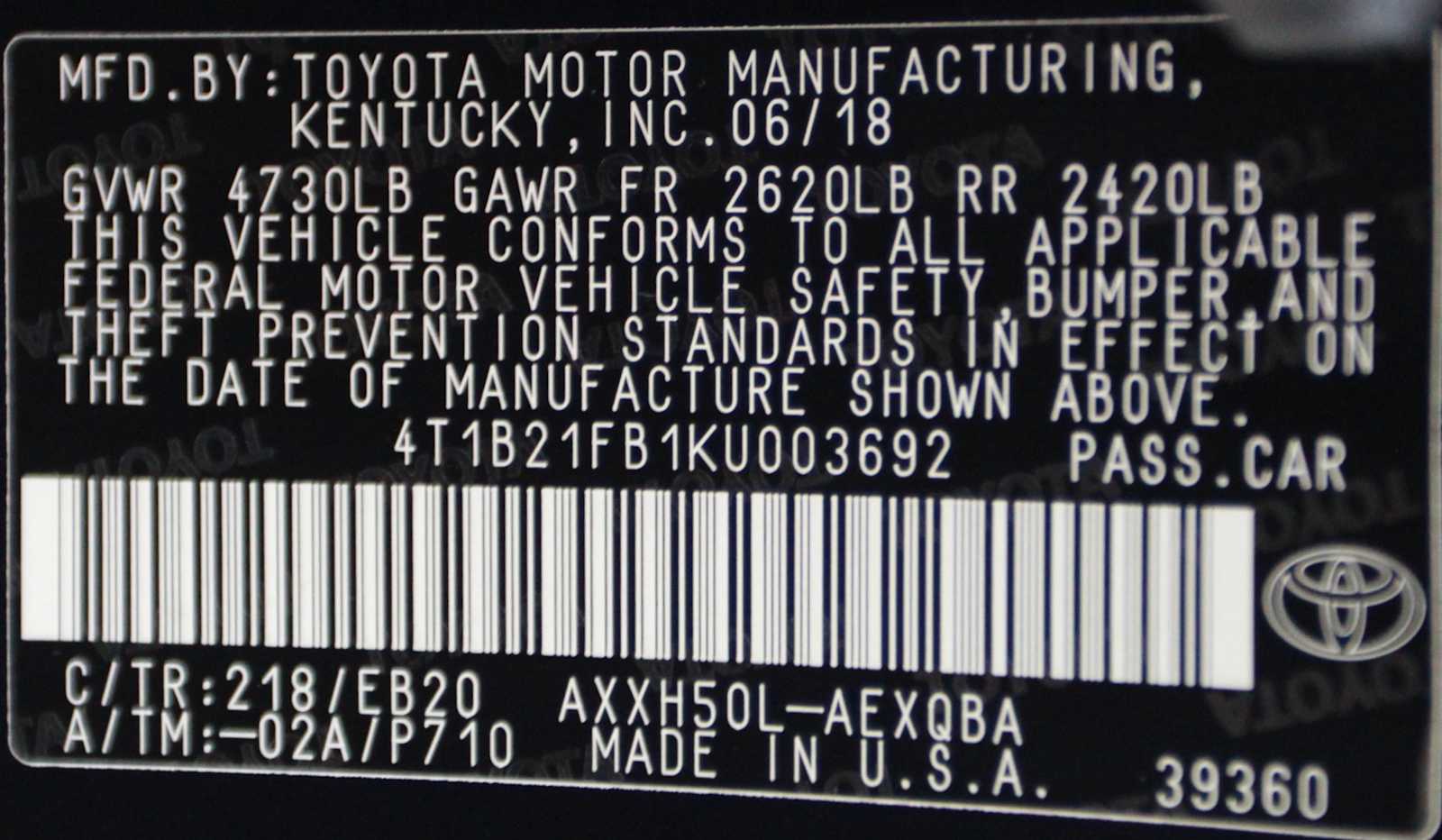 used 2019 Toyota Avalon Hybrid car, priced at $24,297