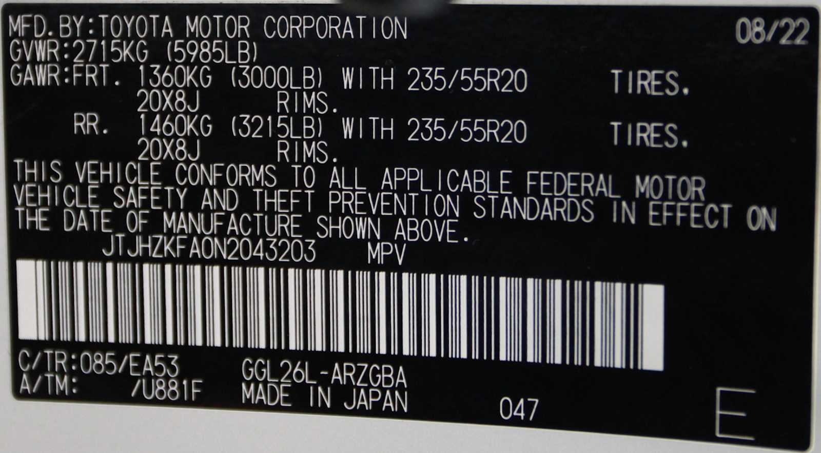 used 2022 Lexus RX 350L car, priced at $44,497