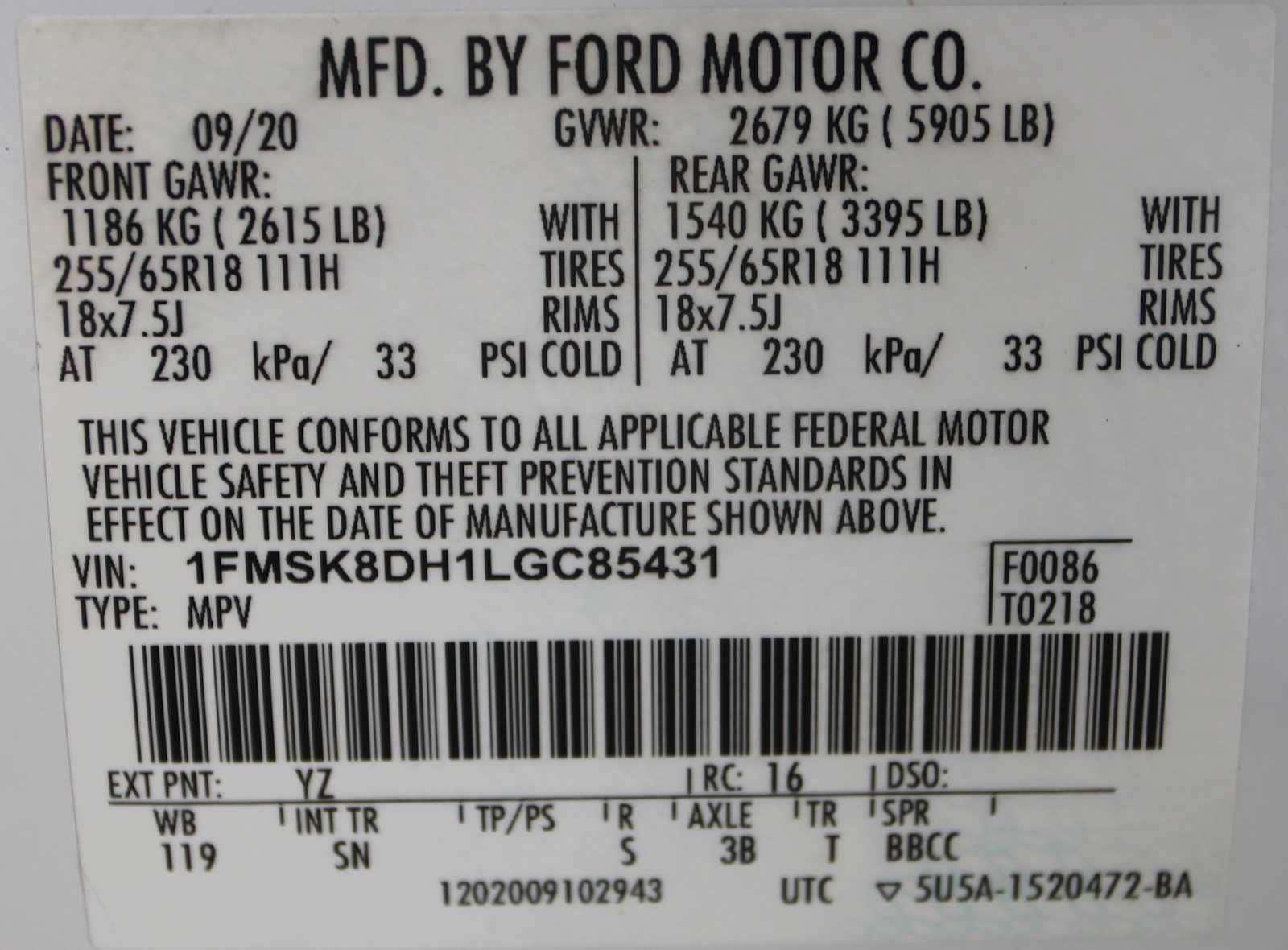 used 2020 Ford Explorer car, priced at $23,998
