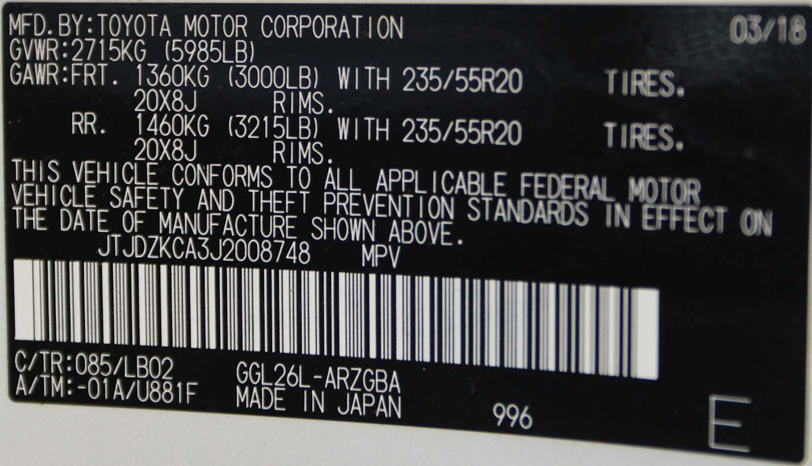 used 2018 Lexus RX 350L car, priced at $22,197