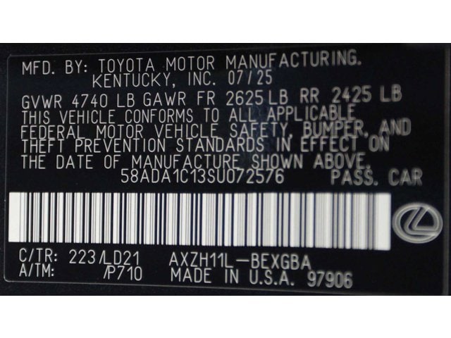 new 2025 Lexus ES 300h car, priced at $49,654
