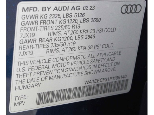 used 2023 Audi Q3 car, priced at $31,497
