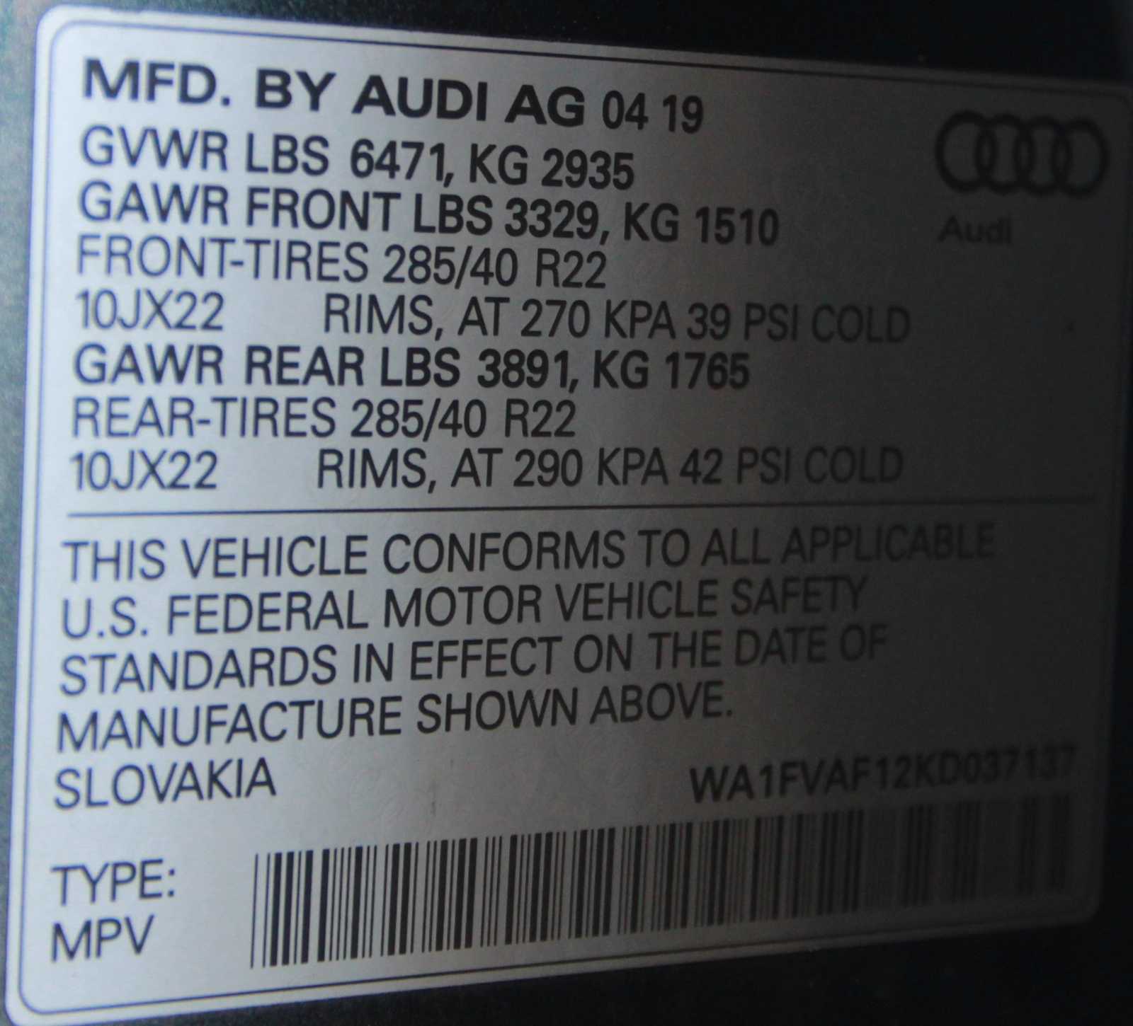 used 2019 Audi Q8 car, priced at $28,997