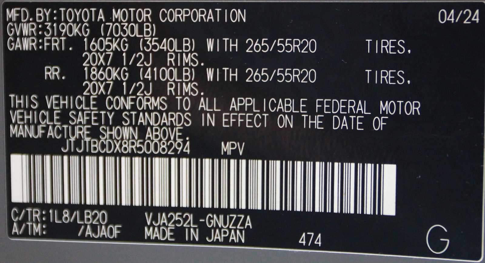 used 2024 Lexus GX 550 car, priced at $73,997