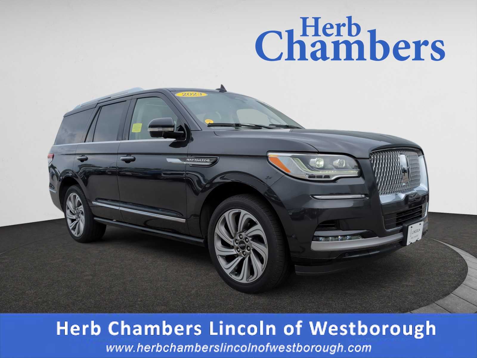 used 2023 Lincoln Navigator car, priced at $56,998