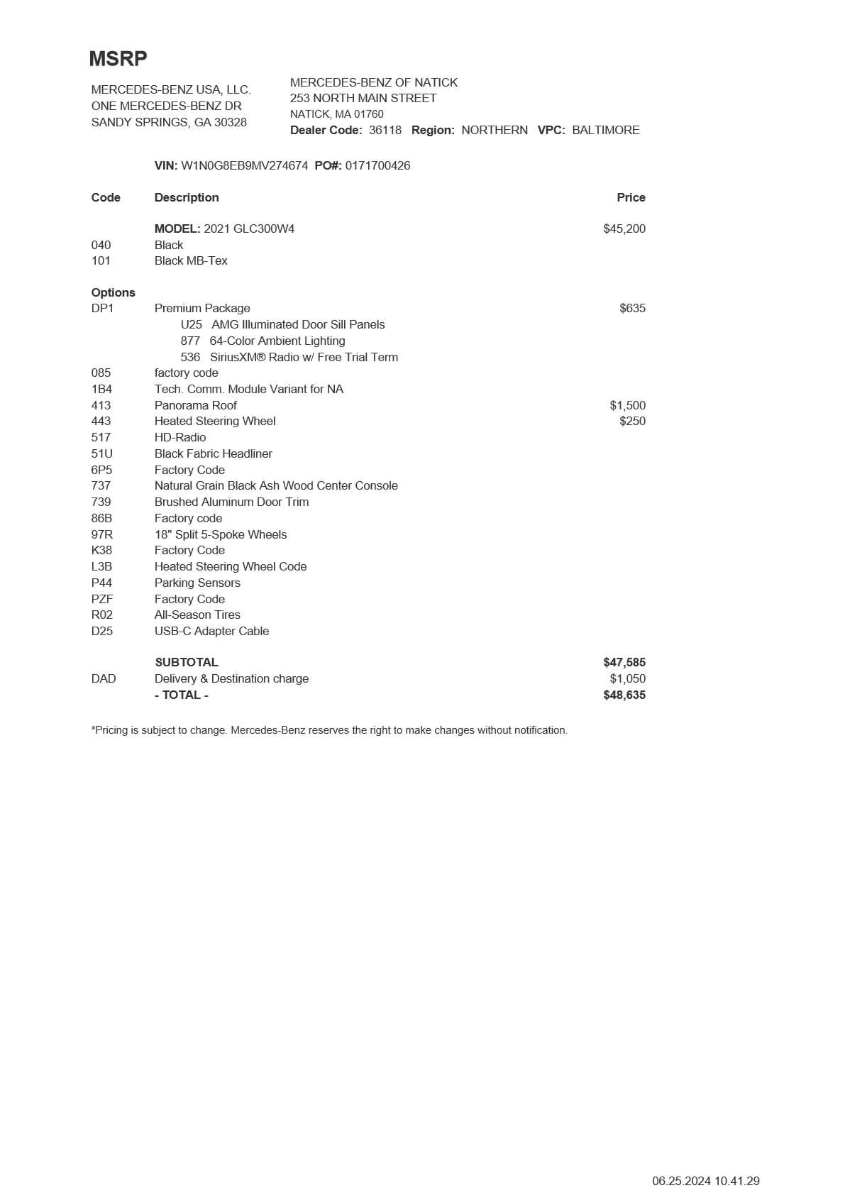 used 2021 Mercedes-Benz GLC 300 car, priced at $29,488