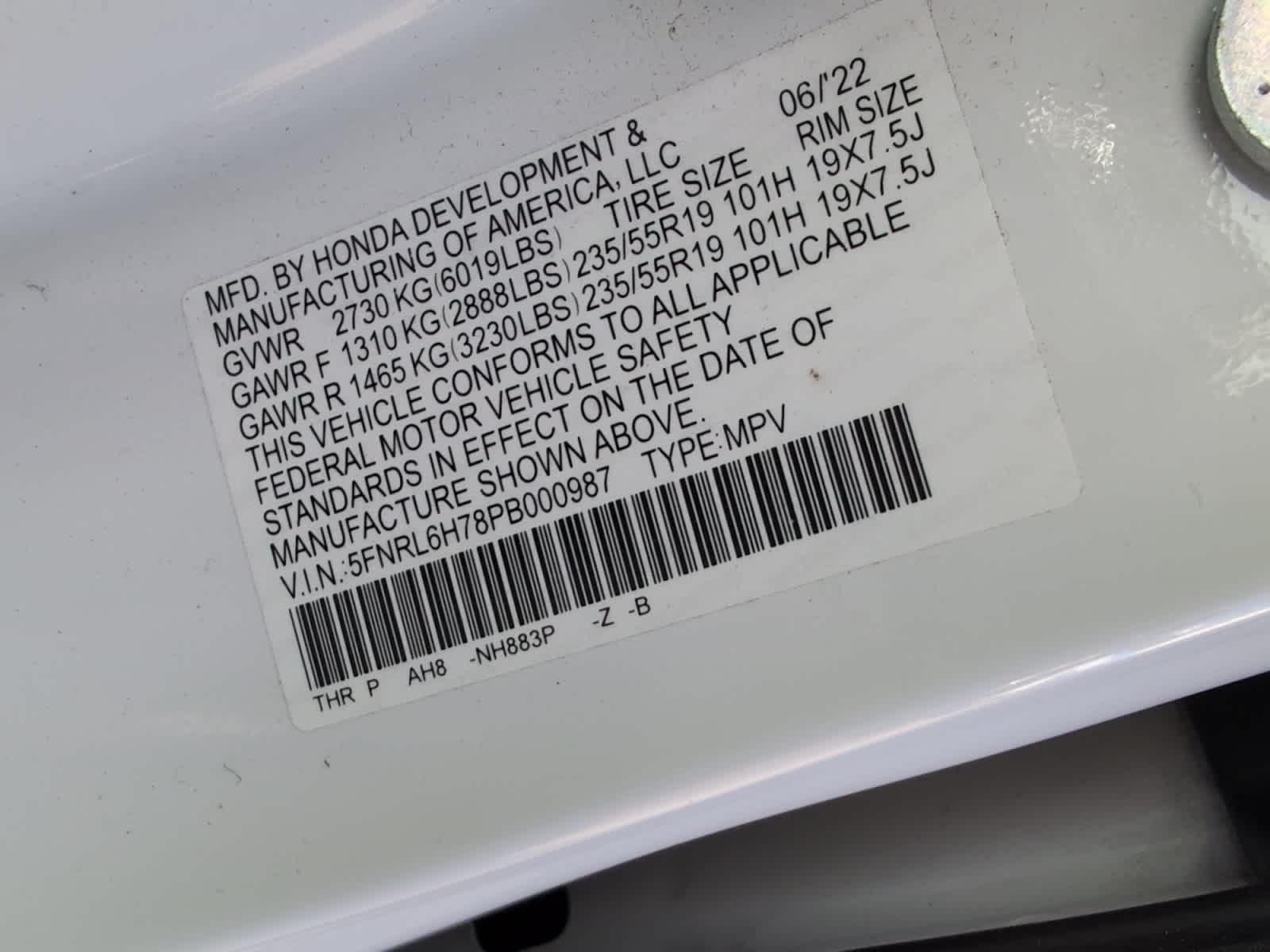 used 2023 Honda Odyssey car, priced at $32,388