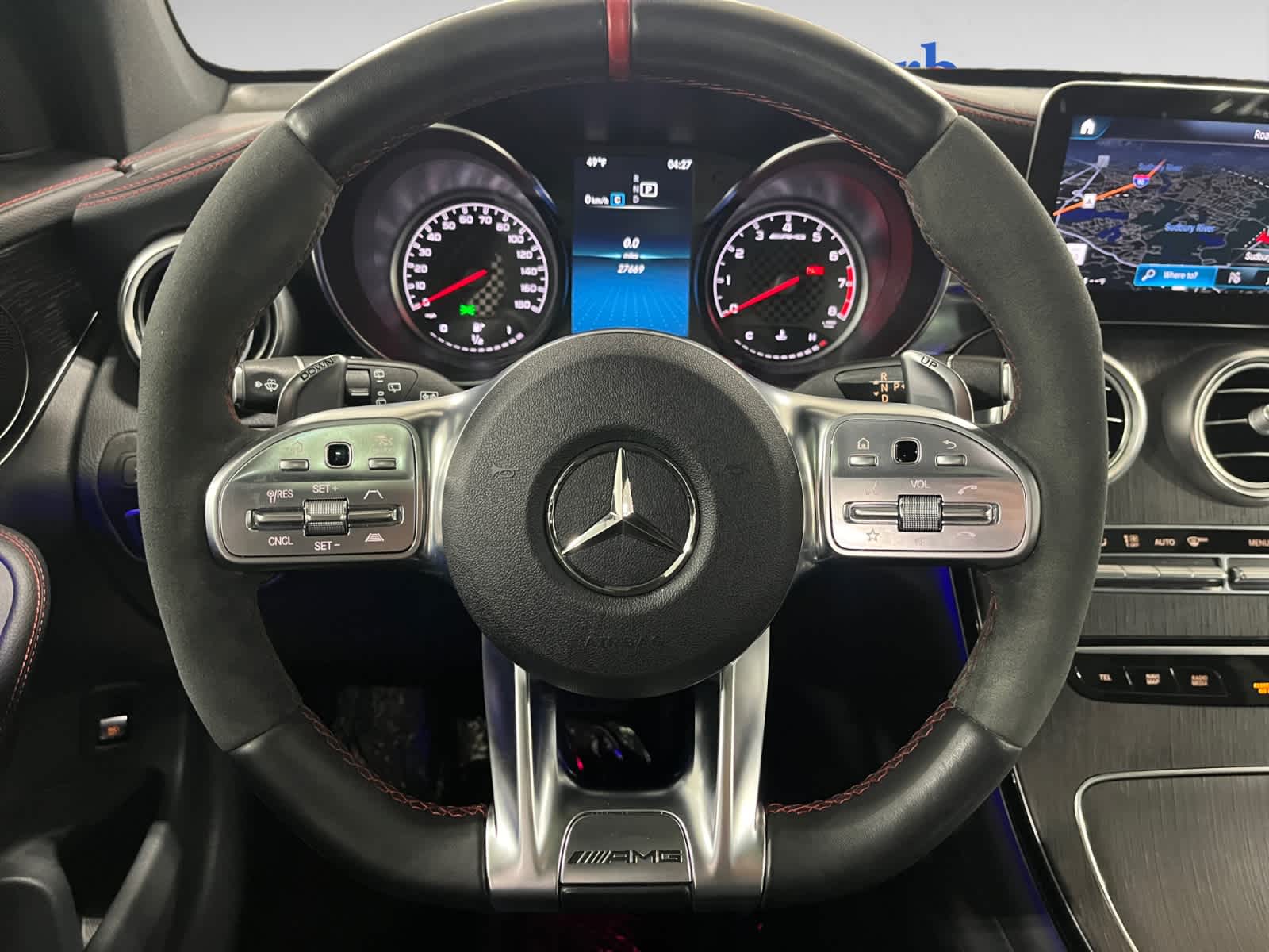 used 2022 Mercedes-Benz AMG GLC 43 car, priced at $45,497