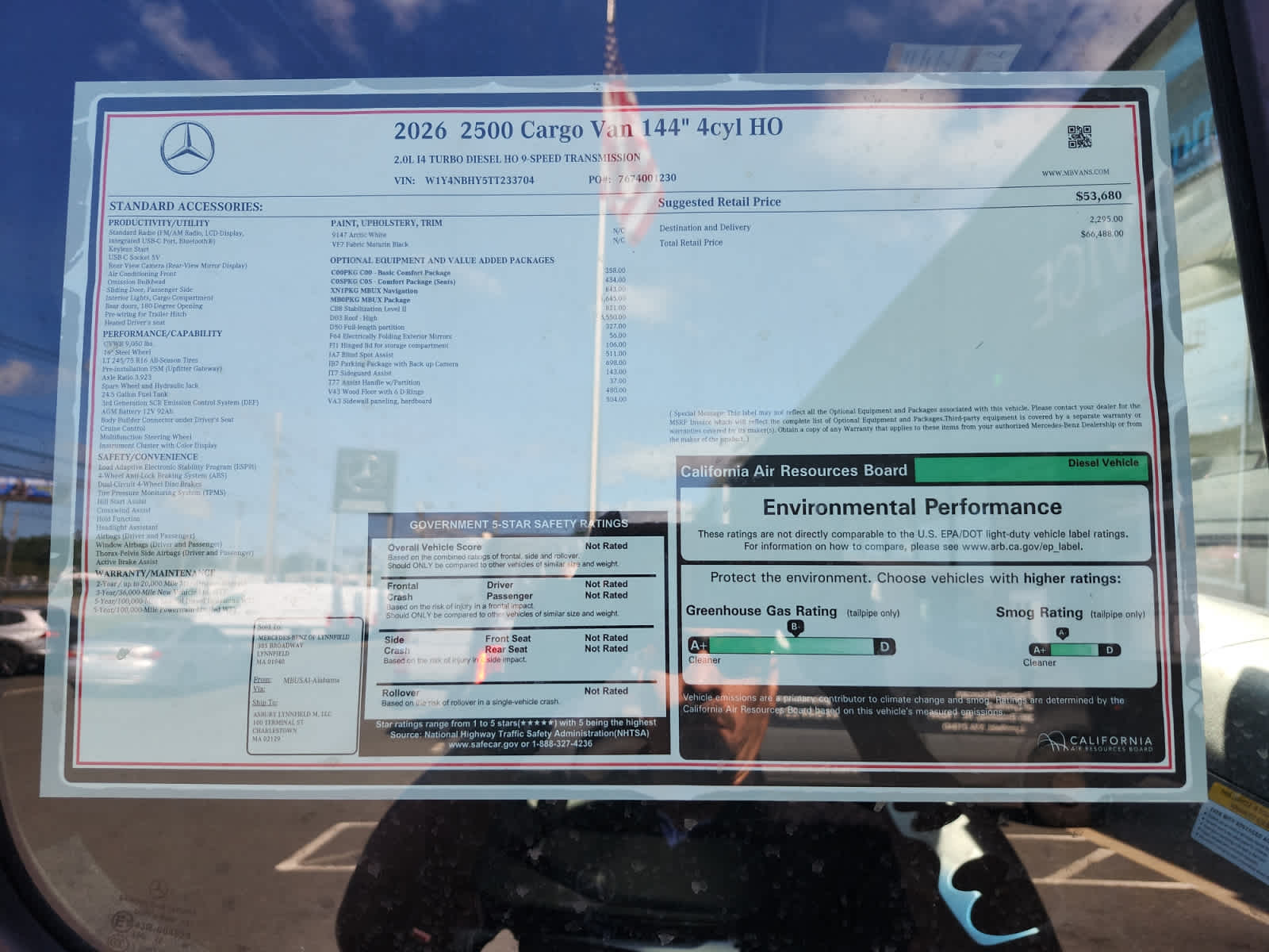 new 2026 Mercedes-Benz Sprinter 2500 car