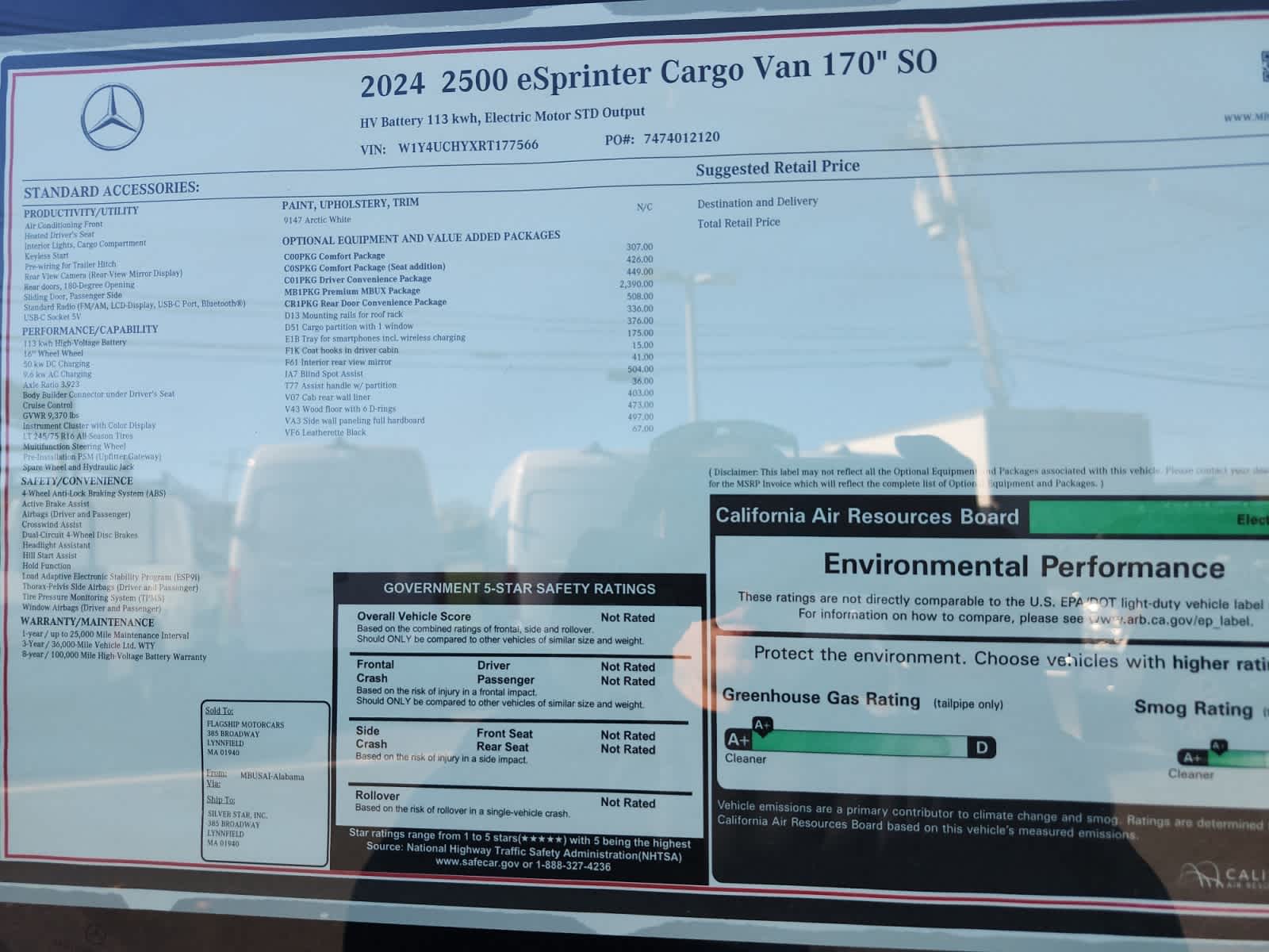 new 2024 Mercedes-Benz eSprinter 2500 car