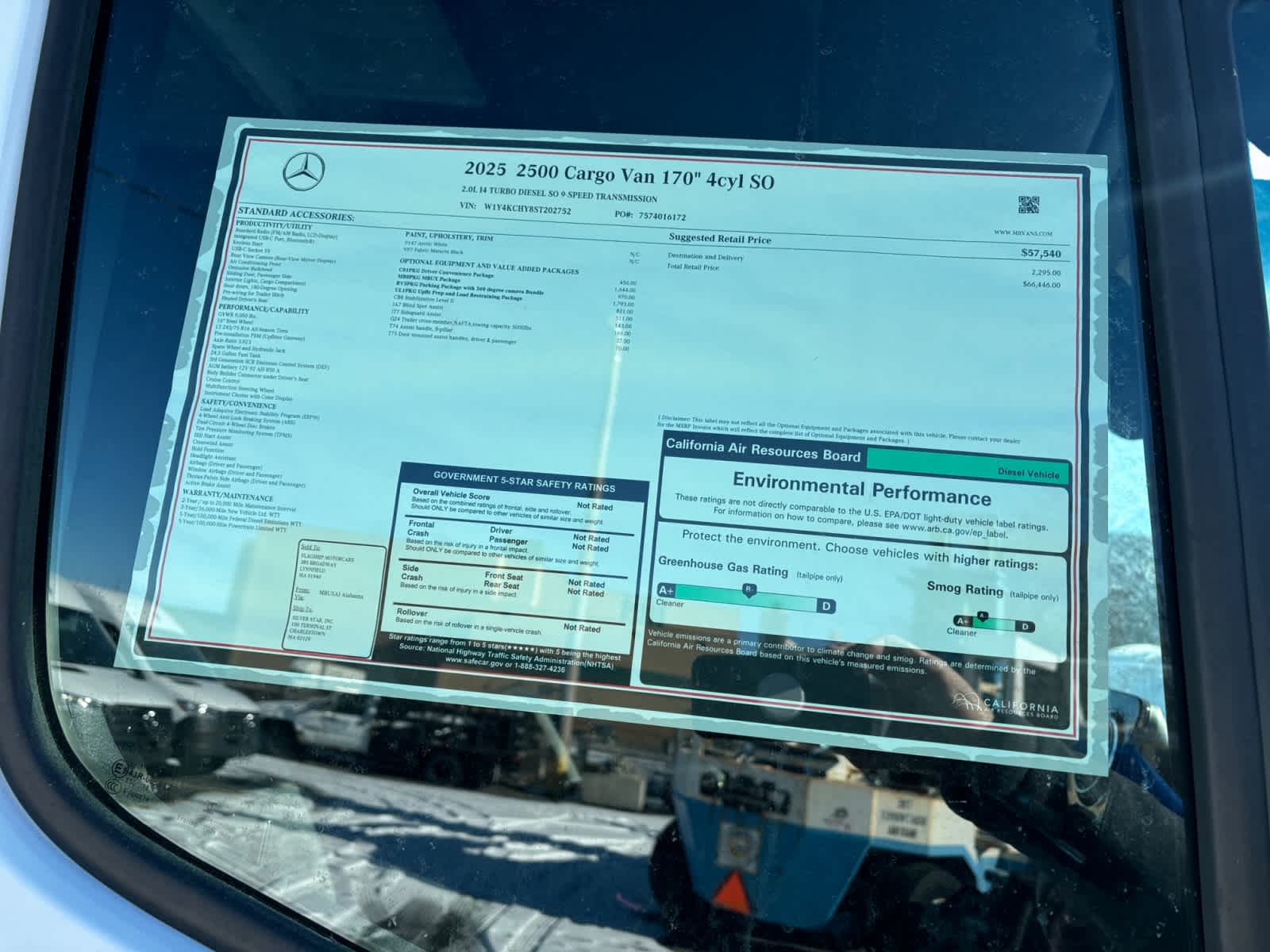 new 2025 Mercedes-Benz Sprinter 2500 car