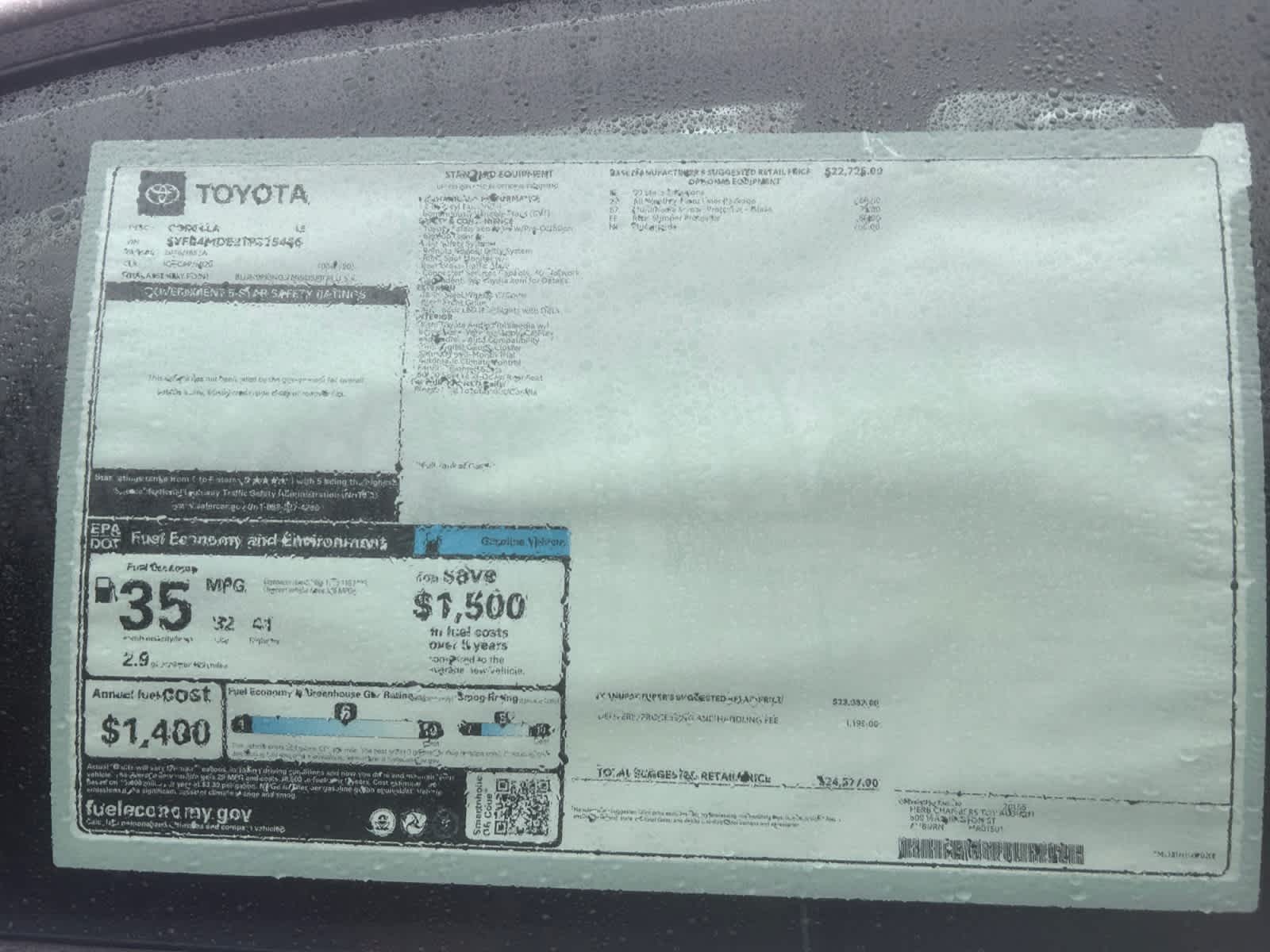 new 2026 Toyota Corolla car, priced at $24,577