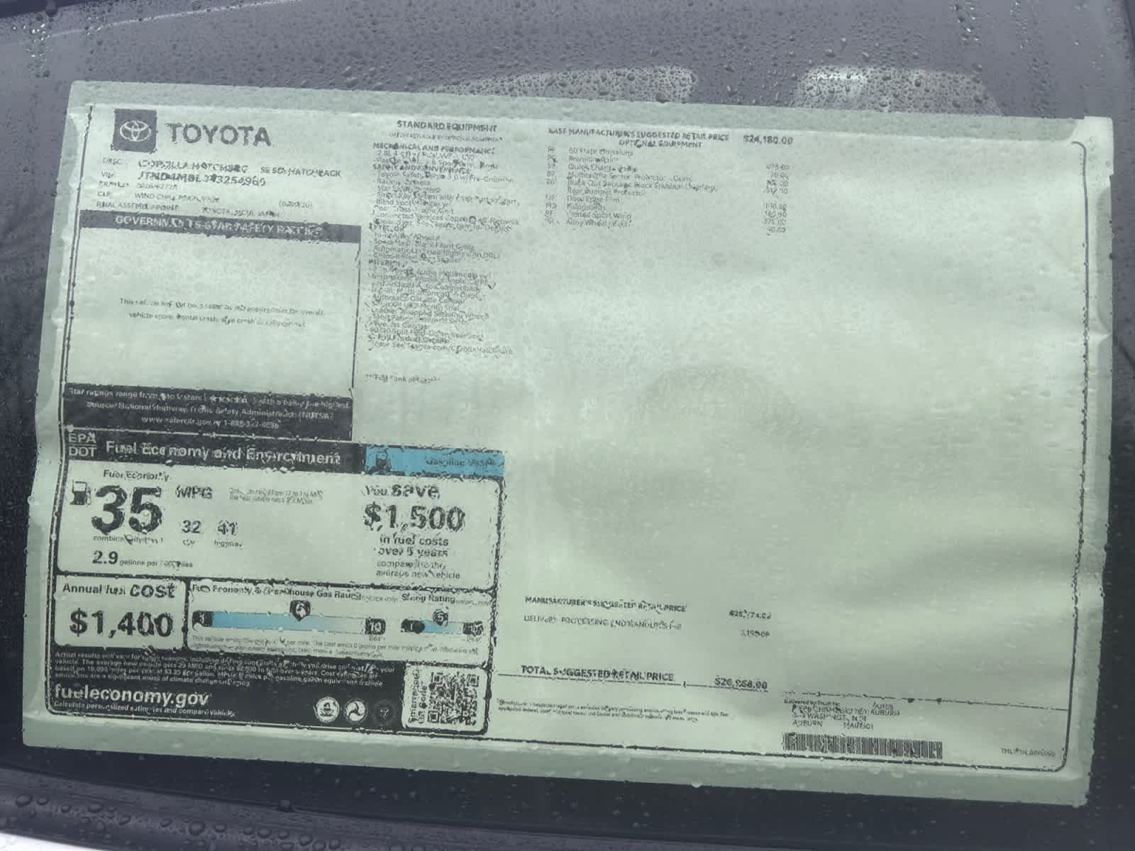 new 2026 Toyota Corolla Hatchback car, priced at $26,968