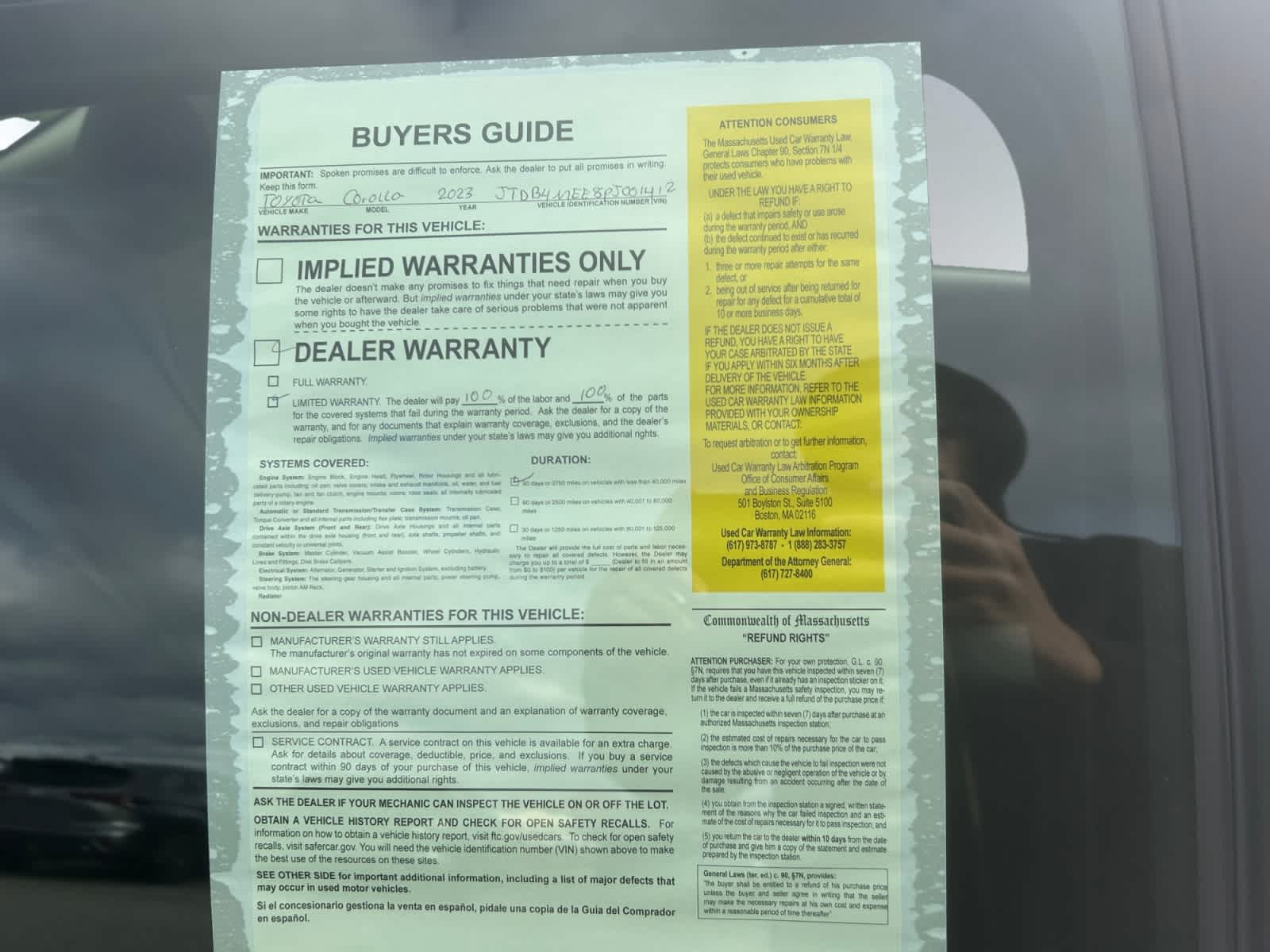 used 2023 Toyota Corolla car, priced at $24,497