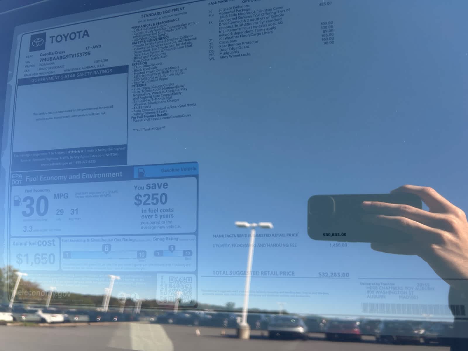 new 2026 Toyota Corolla Cross car, priced at $32,283