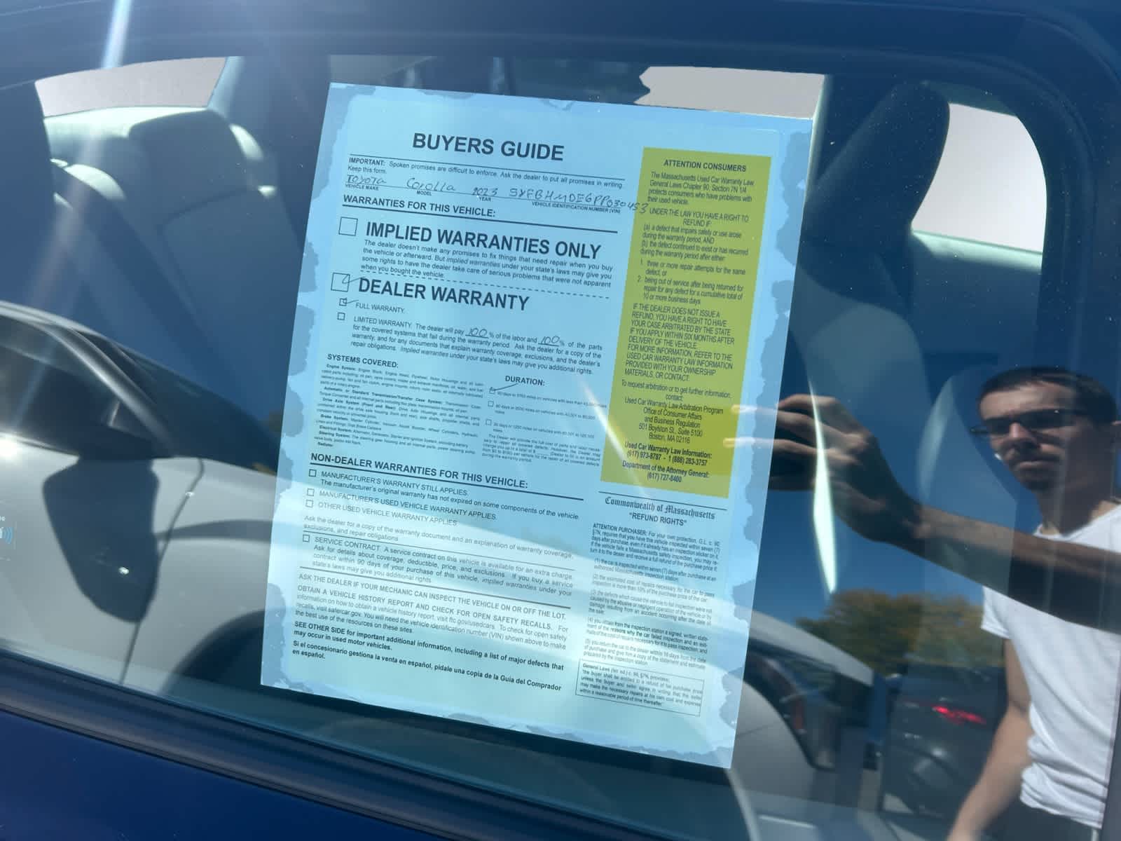 used 2023 Toyota Corolla car, priced at $26,497