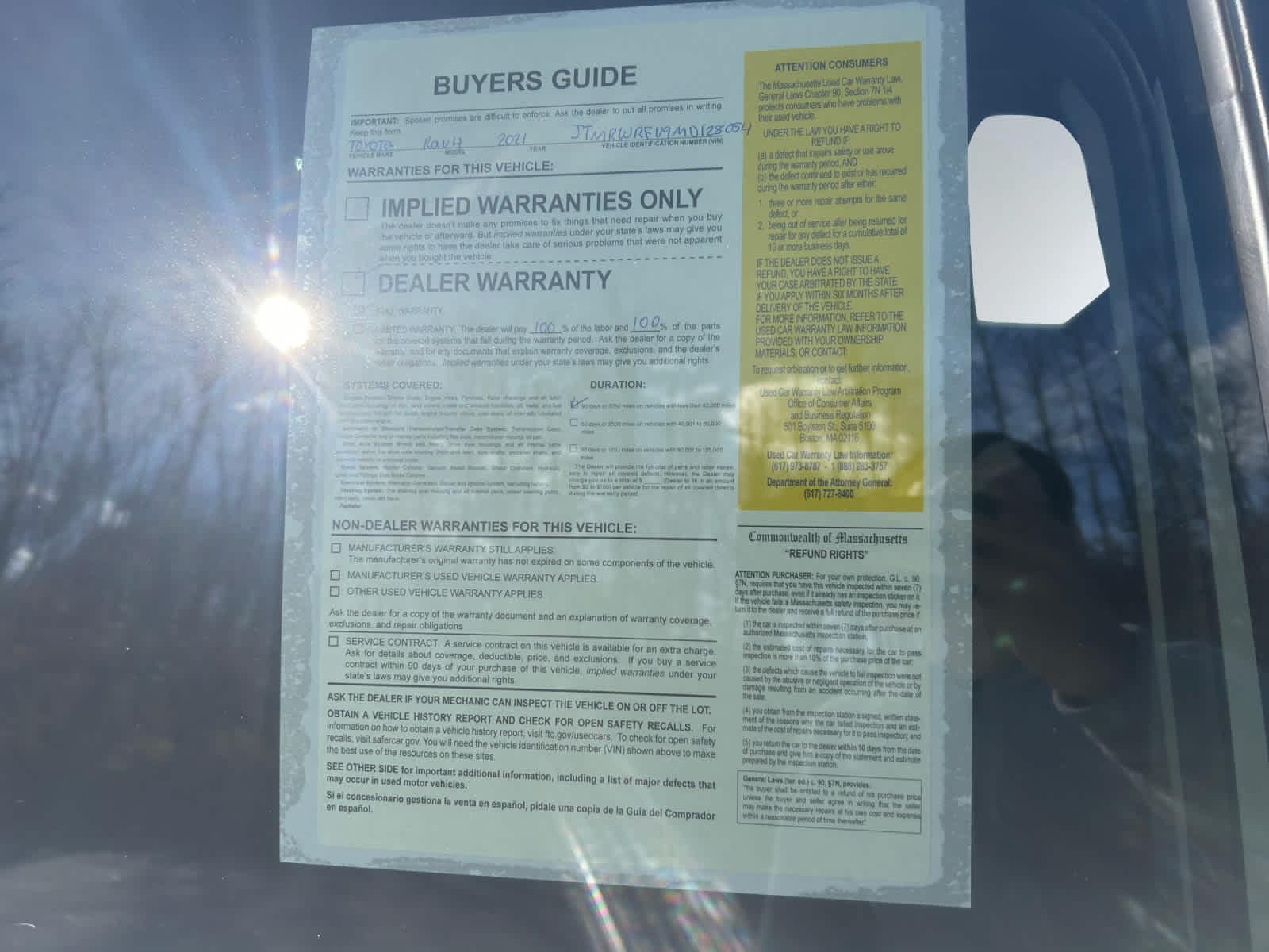 used 2021 Toyota RAV4 car, priced at $36,497