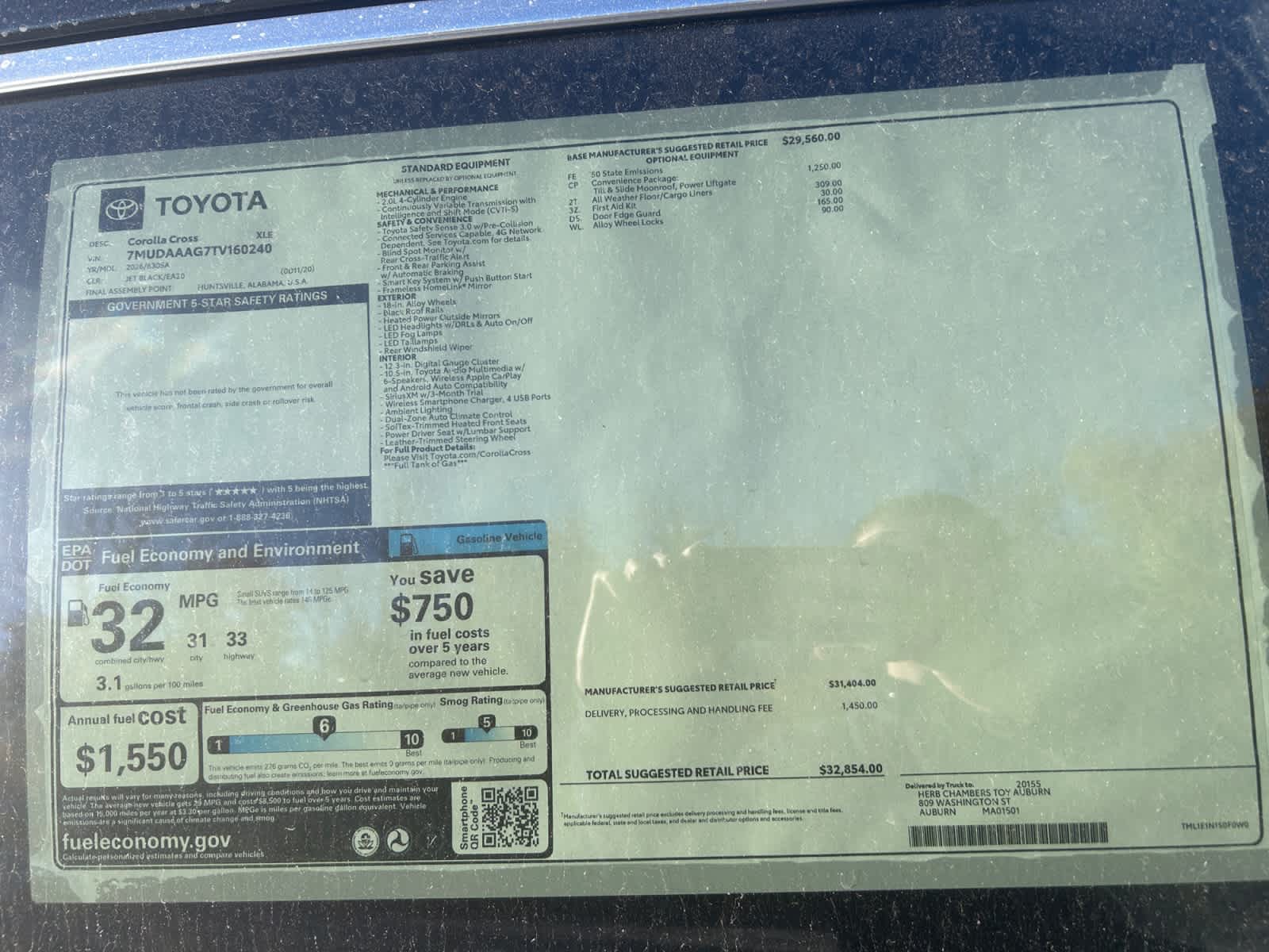 new 2026 Toyota Corolla Cross car, priced at $32,854