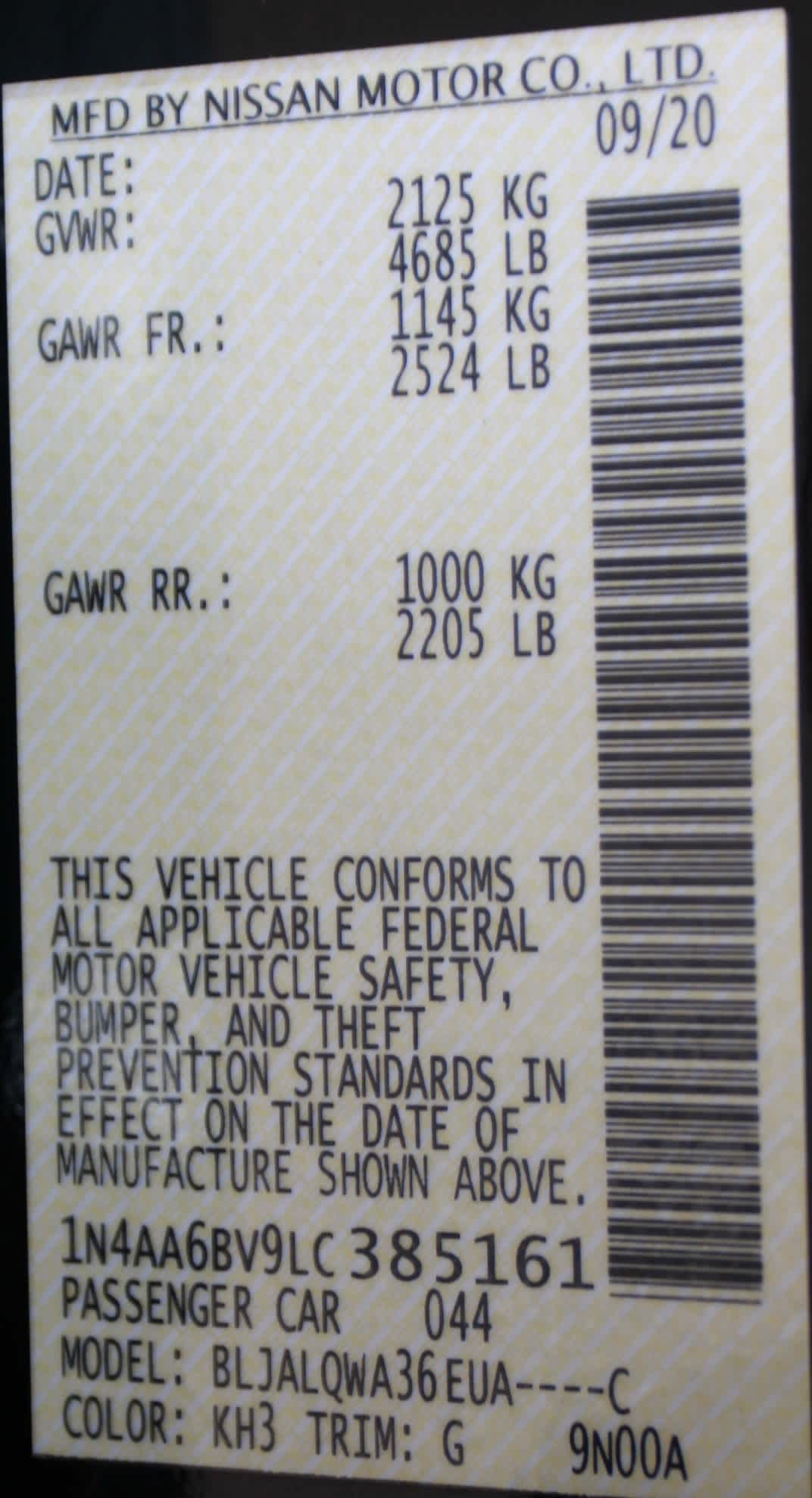 used 2020 Nissan Maxima car, priced at $15,998