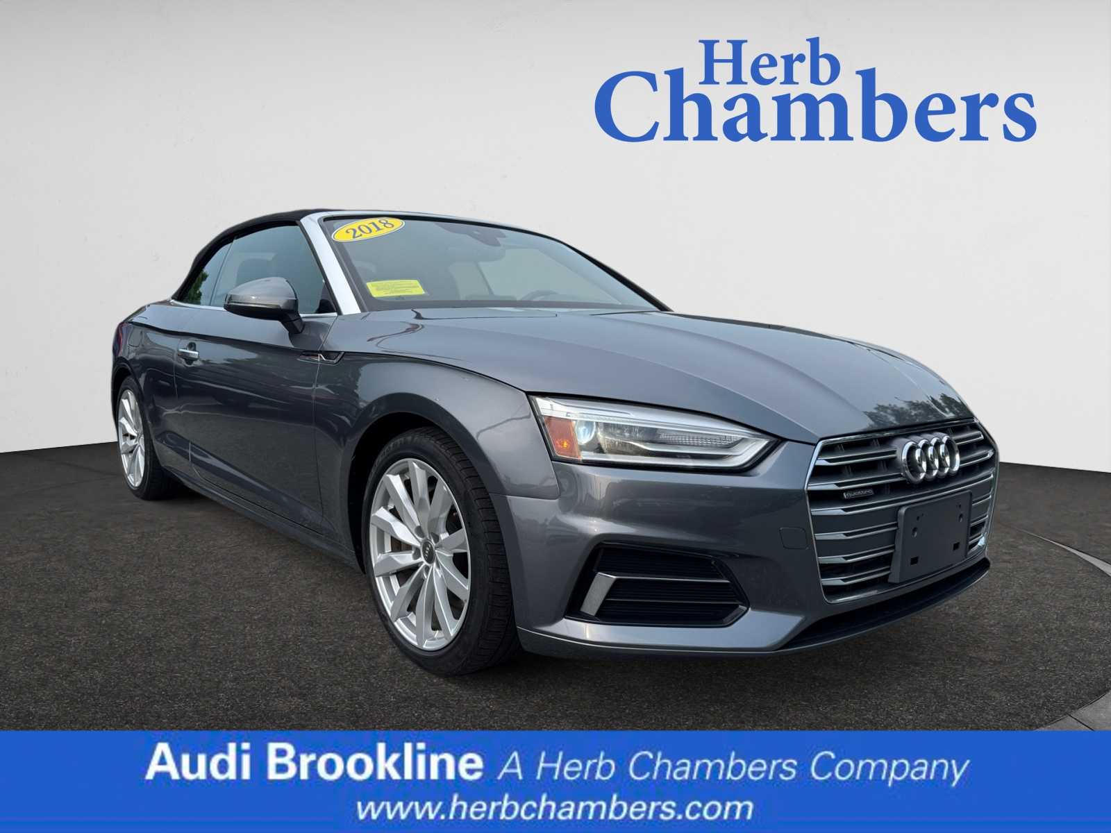 used 2018 Audi A5 Cabriolet car, priced at $23,598