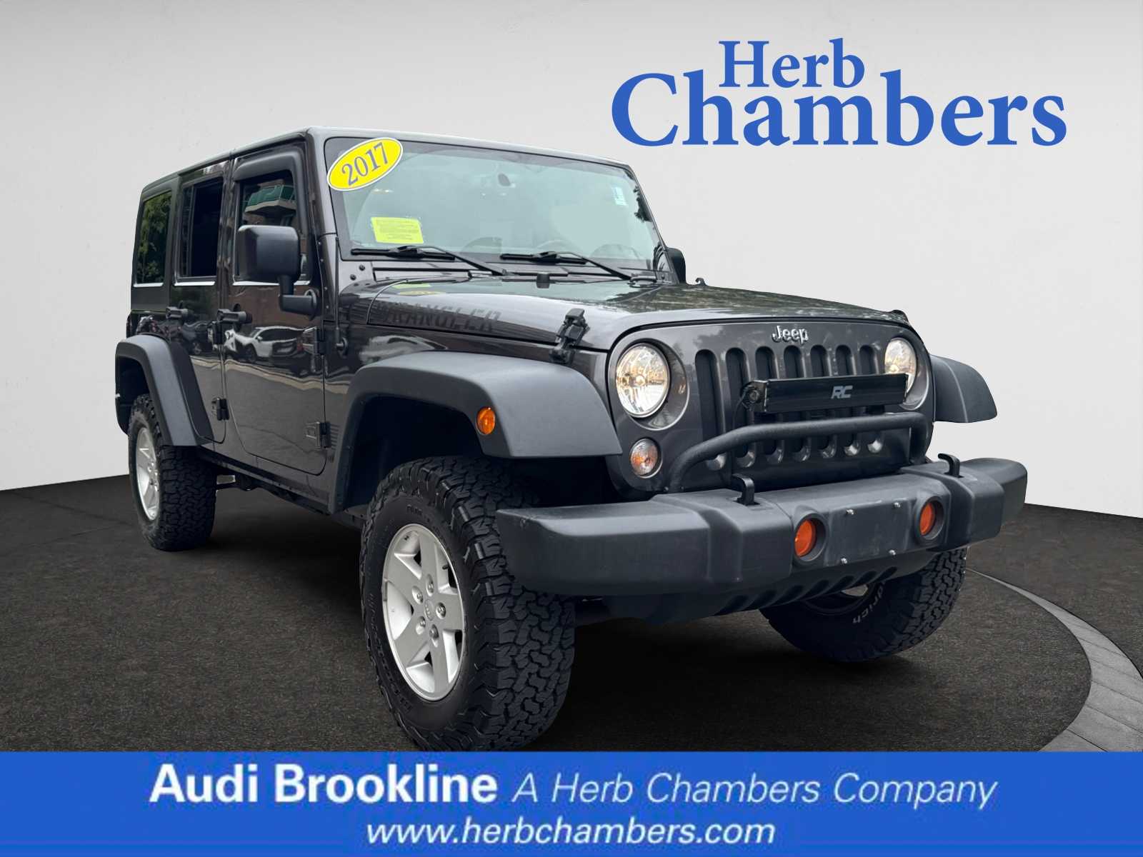 used 2017 Jeep Wrangler Unlimited car, priced at $17,598