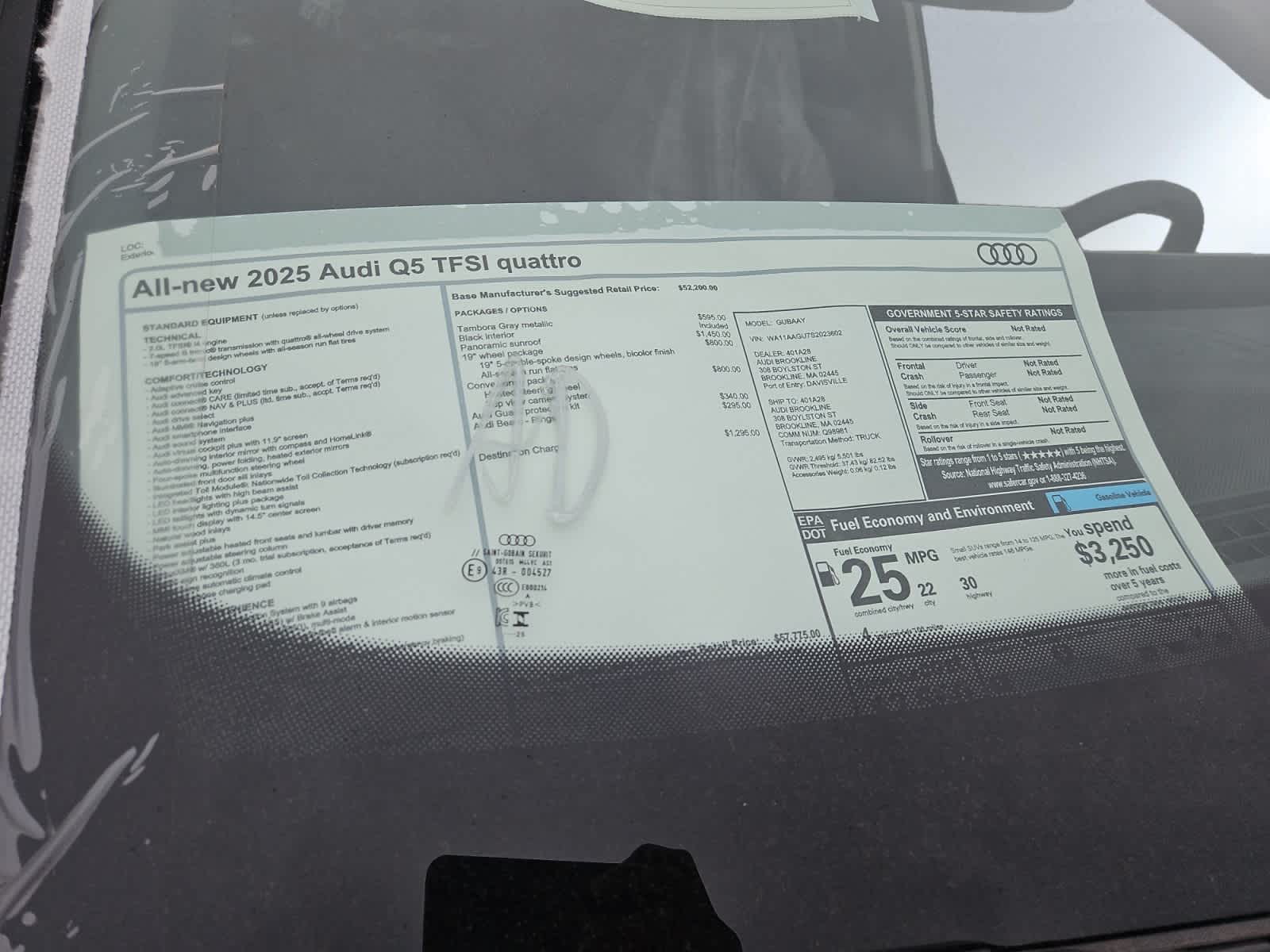 new 2025 Audi All-new Q5 car, priced at $57,775