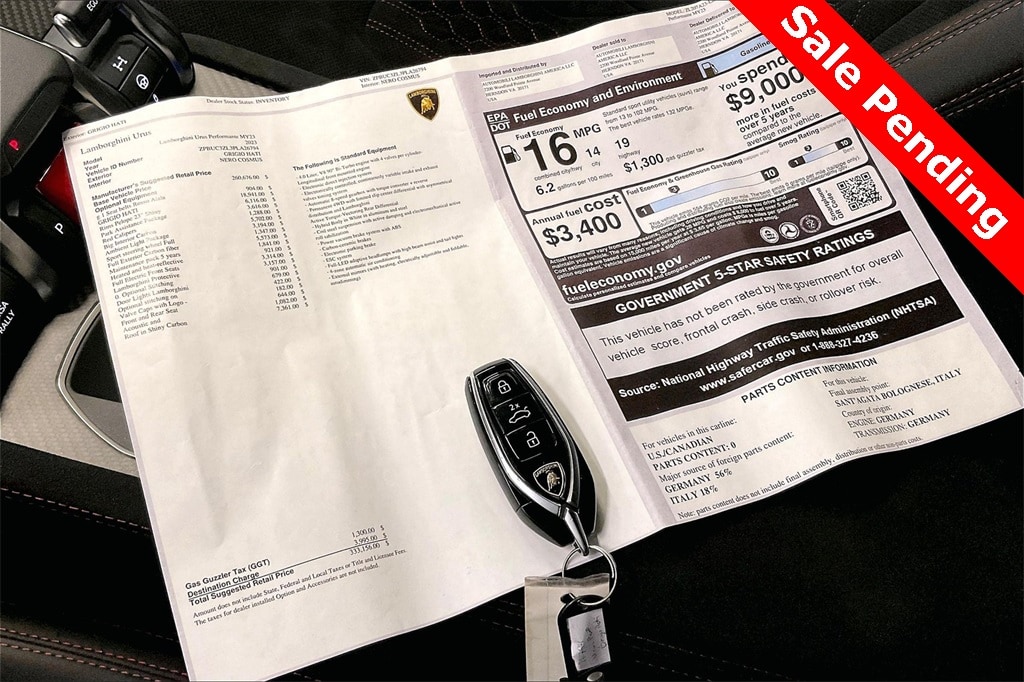 used 2023 Lamborghini Urus car, priced at $279,991