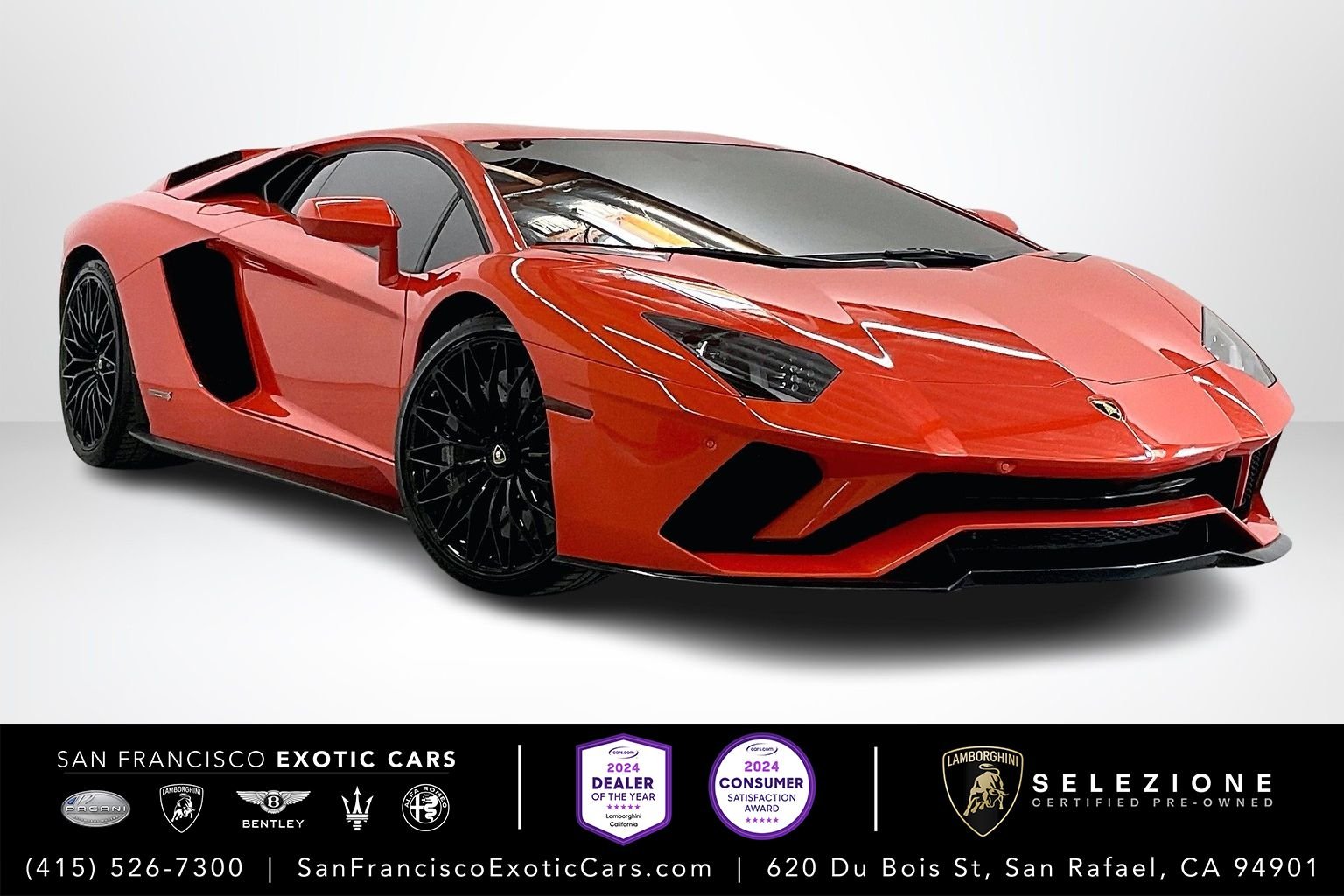 used 2018 Lamborghini Aventador S car, priced at $399,991