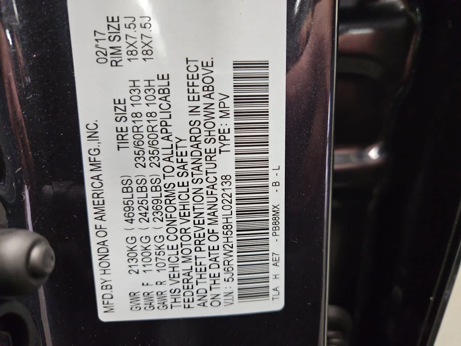 used 2017 Honda CR-V car, priced at $22,998