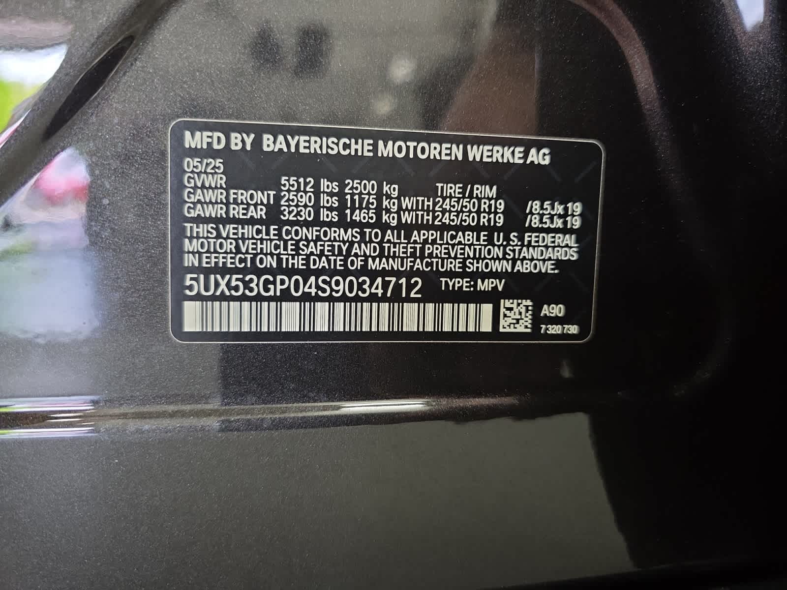 new 2025 BMW X3 car, priced at $55,805