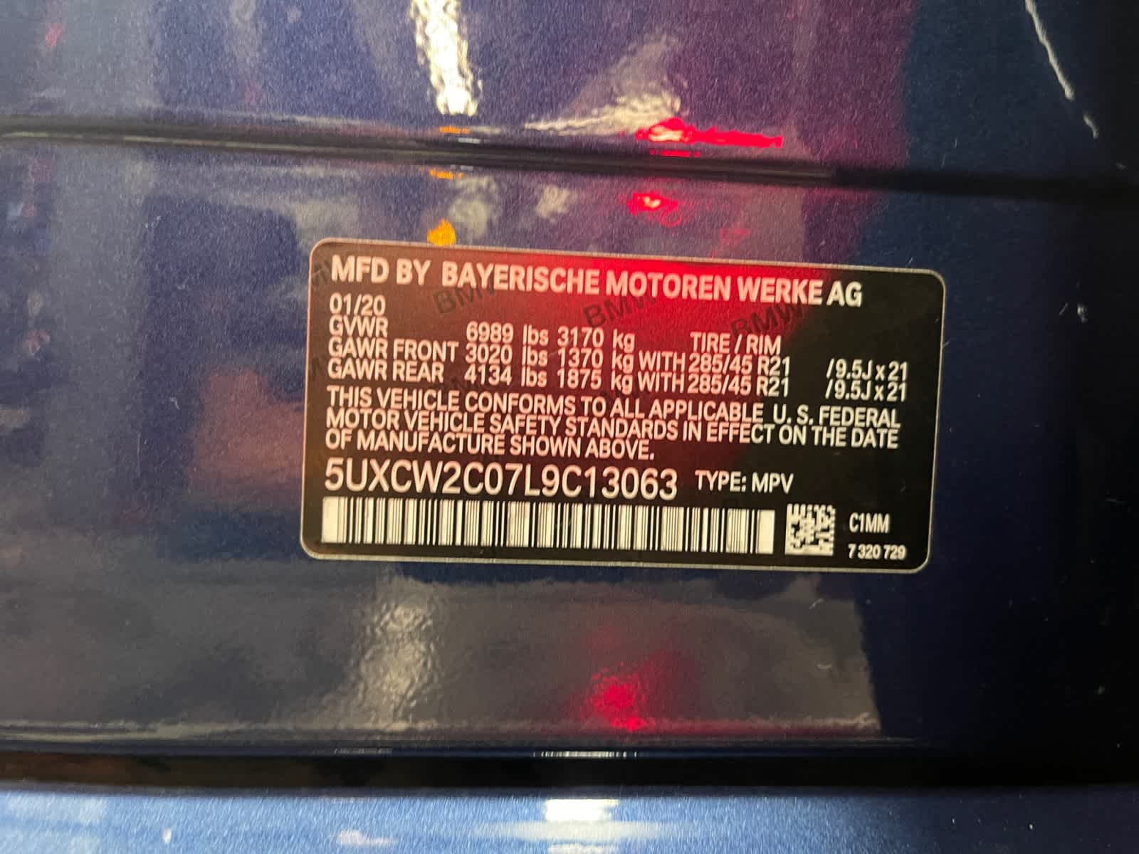 used 2020 BMW X7 car, priced at $49,998
