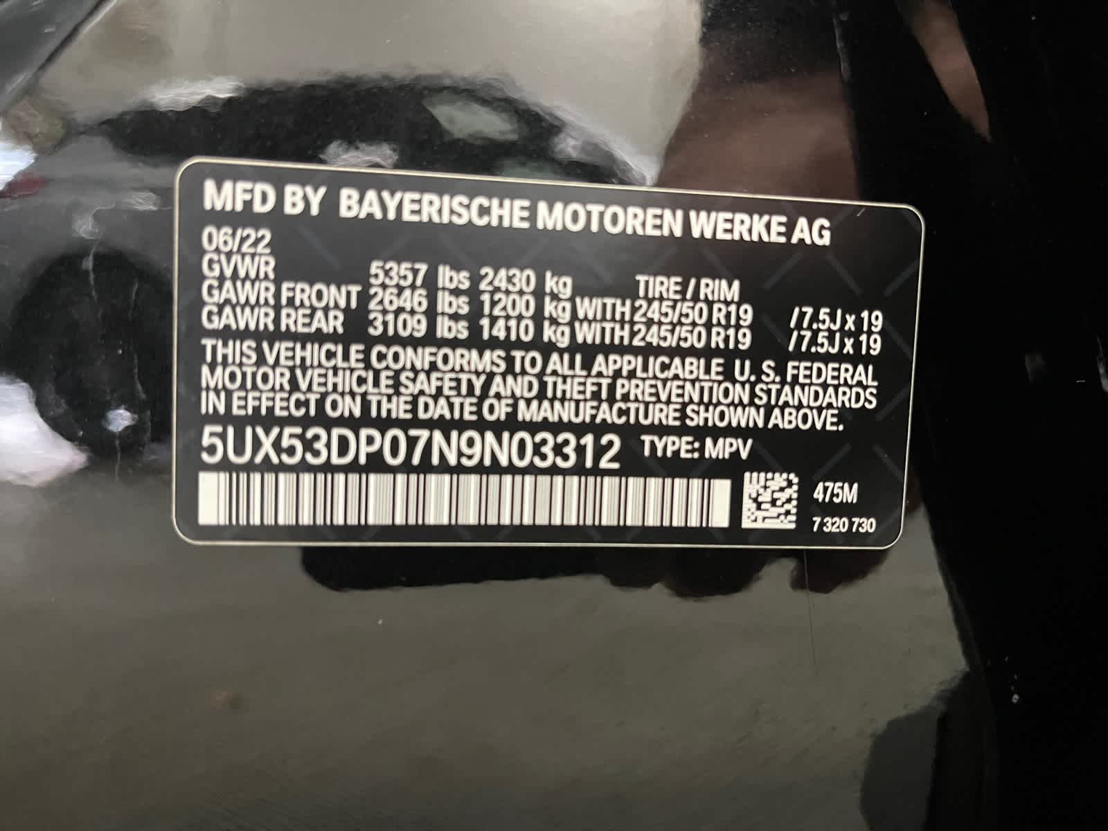 used 2022 BMW X3 car, priced at $36,498