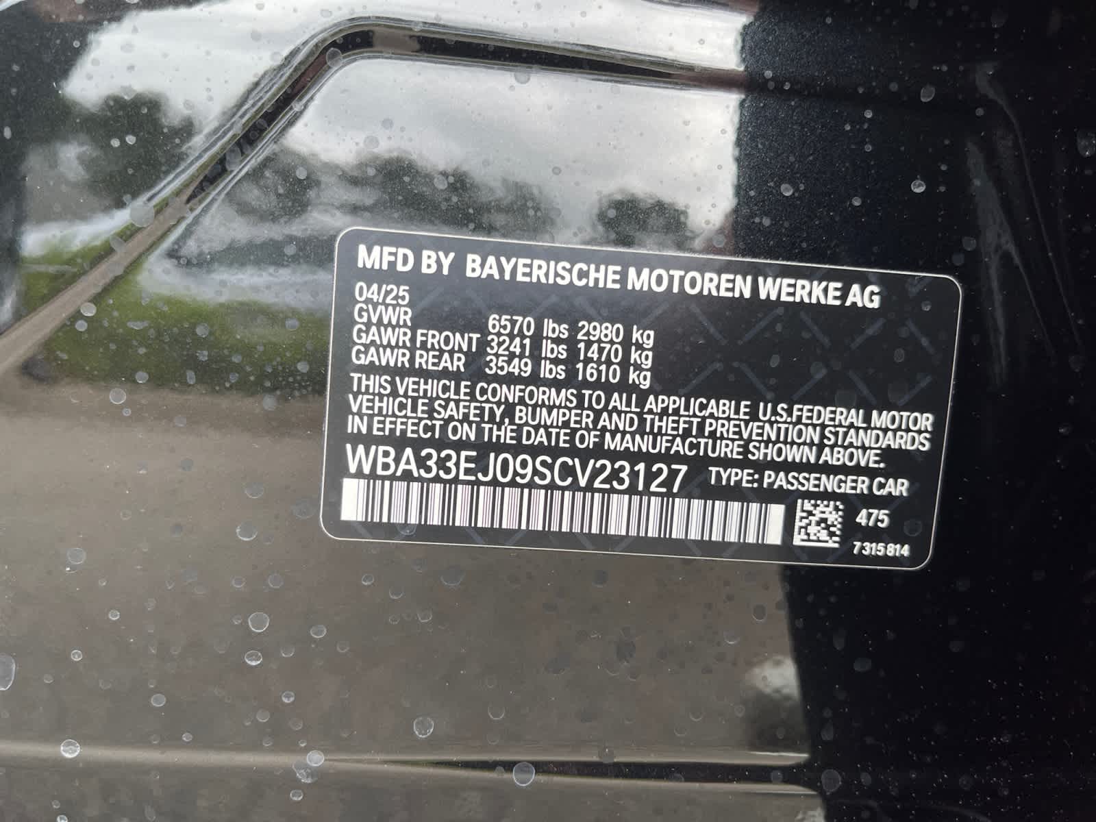 new 2025 BMW 760i car, priced at $141,095