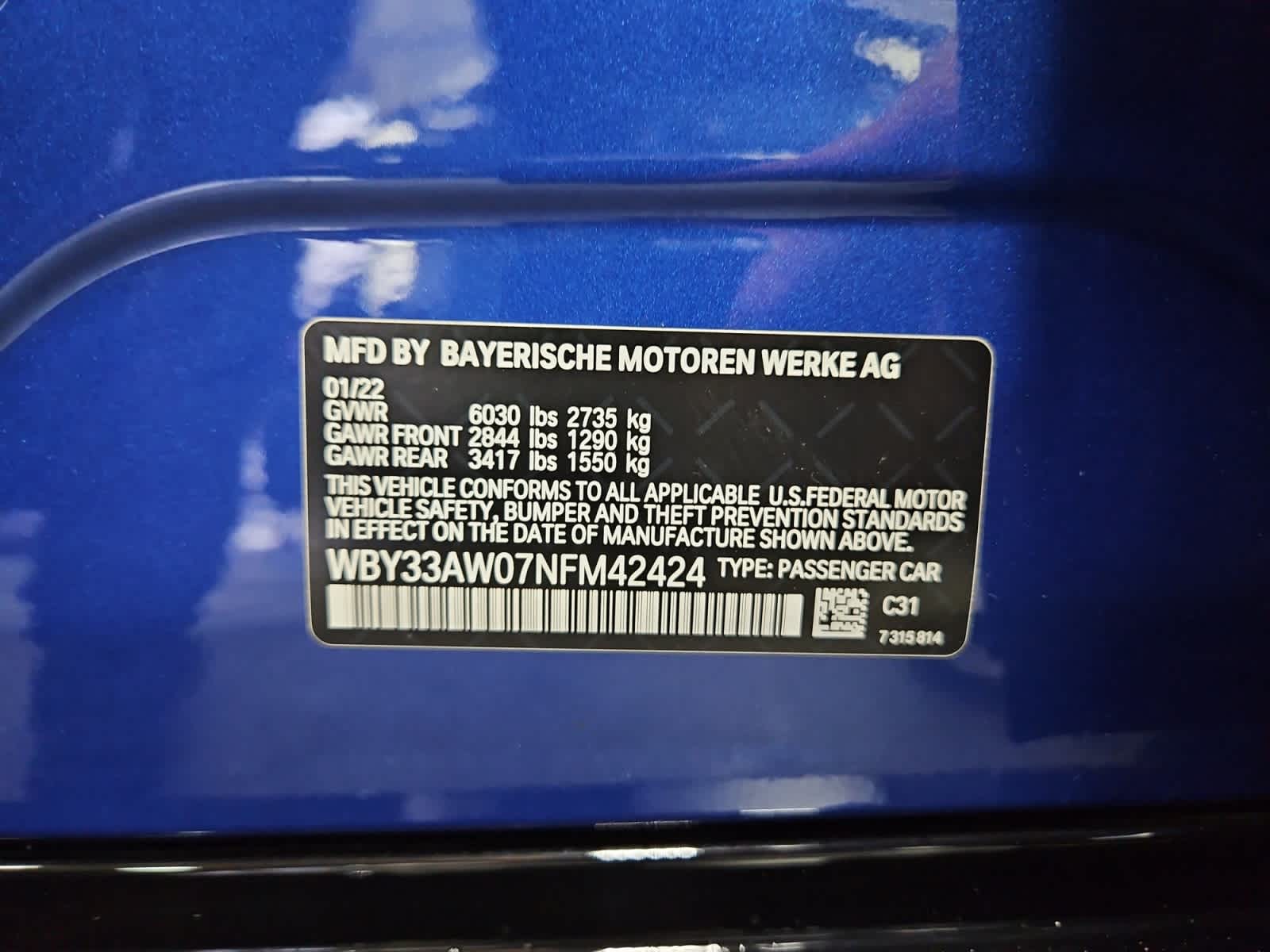 used 2022 BMW i4 car, priced at $47,498