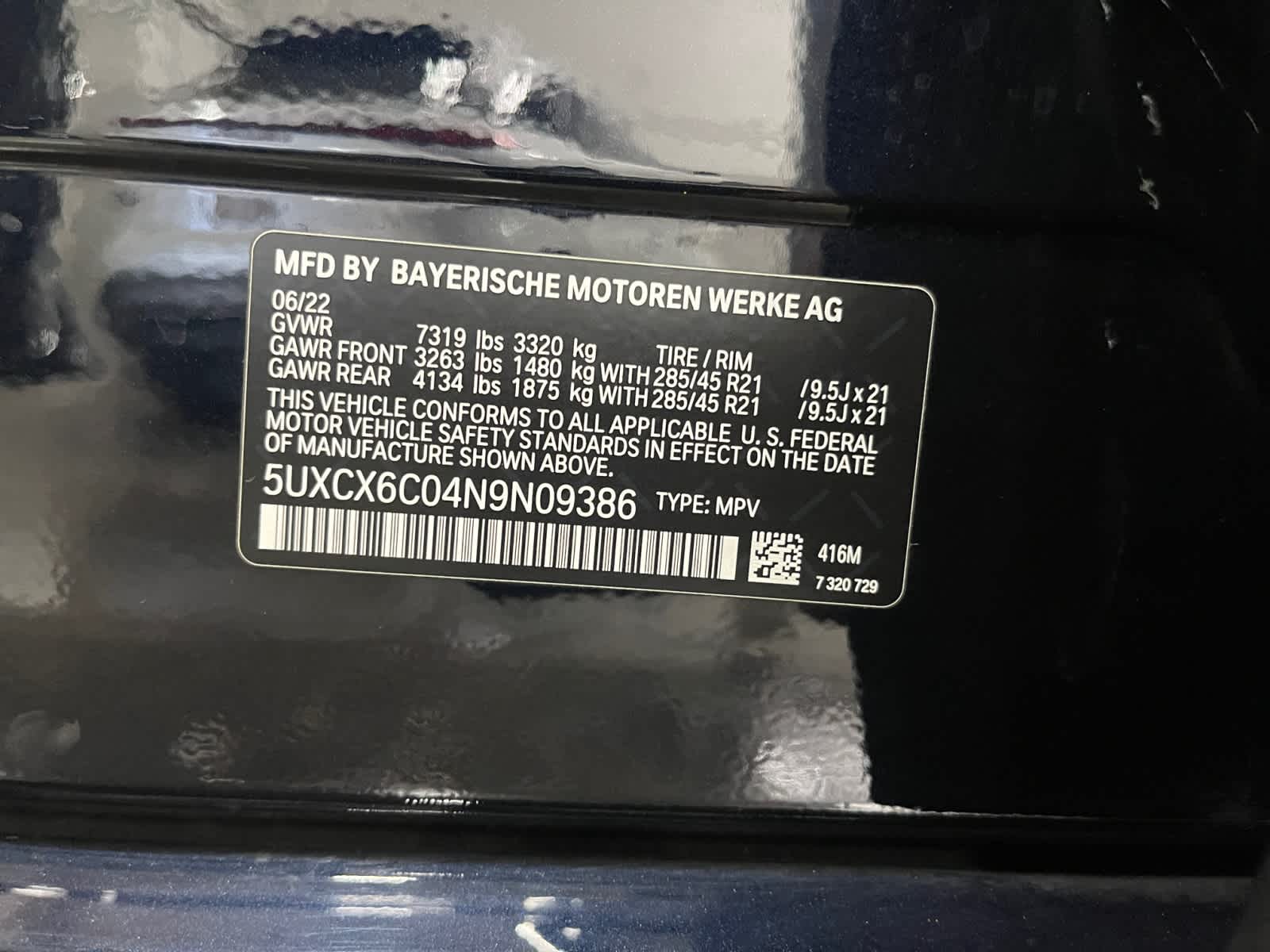 used 2022 BMW X7 car, priced at $66,998