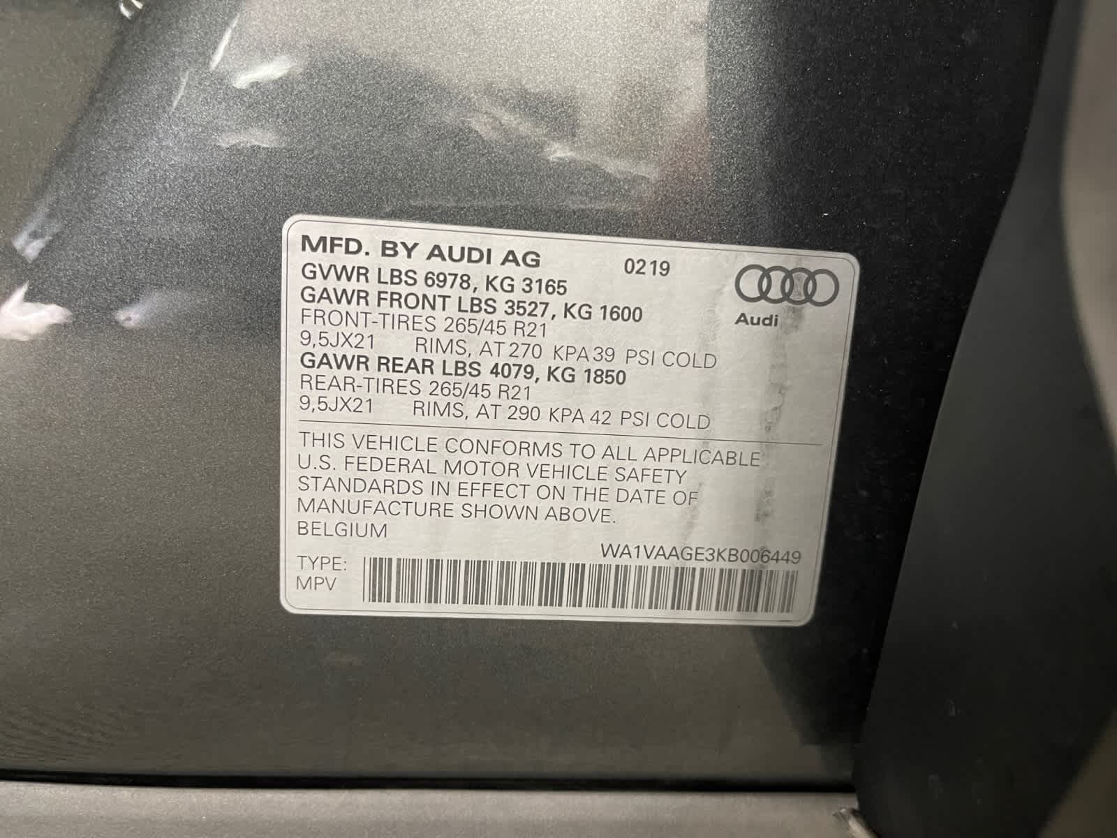 used 2019 Audi e-tron car, priced at $29,798